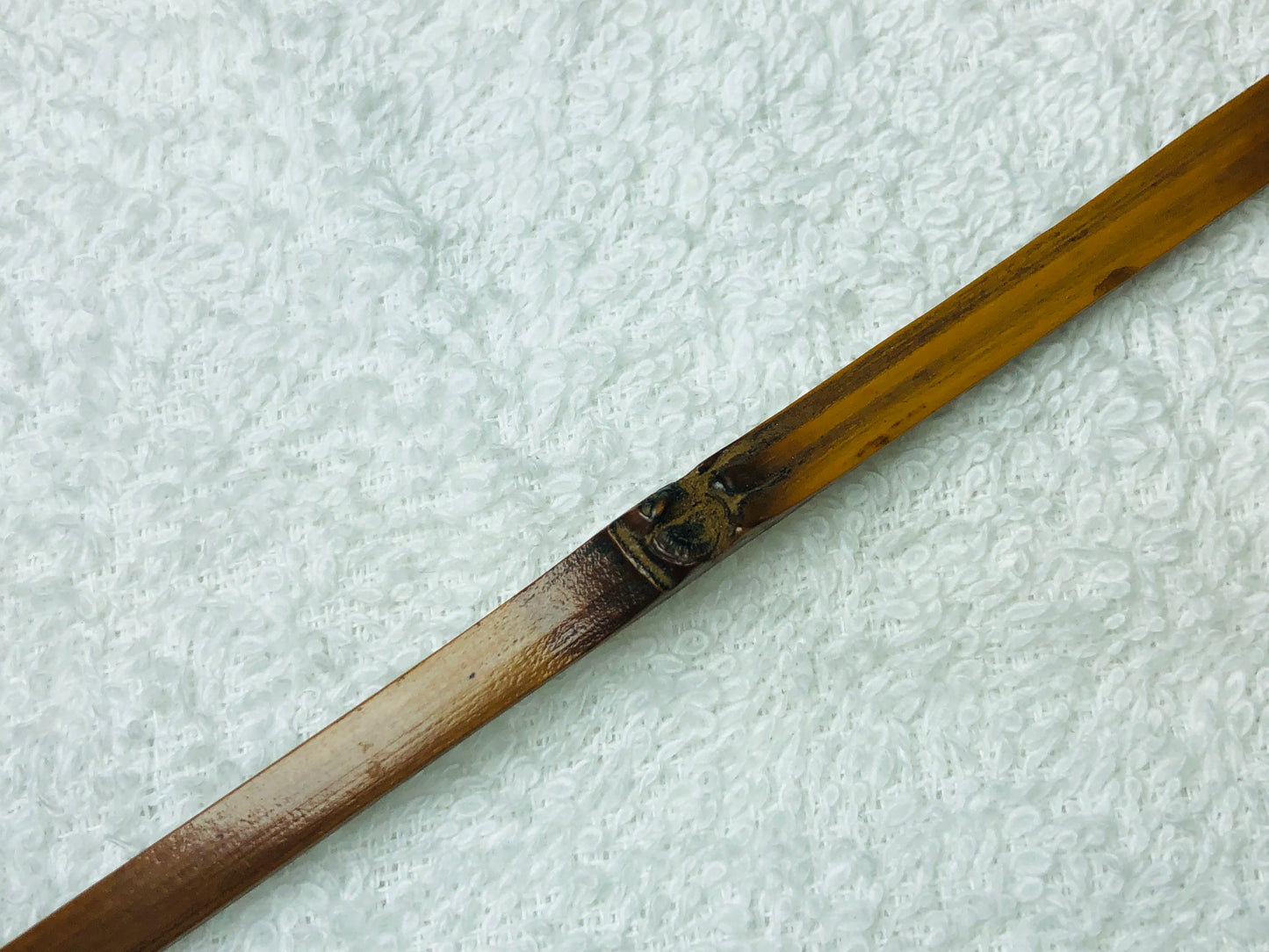 Y5835 CHASHAKU bamboo scoop spoon signed box Japan Tea Ceremony antique vintage
