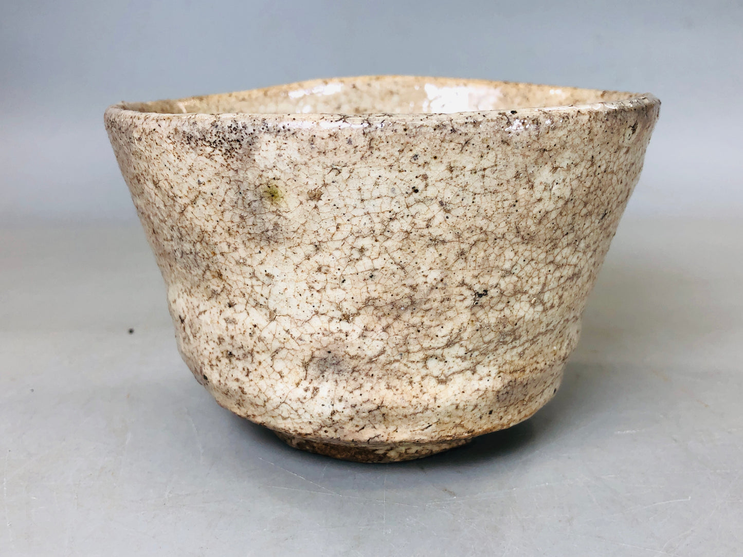 Y5858 CHAWAN Hagi-ware signed box Japan antique tea ceremony pottery vintage