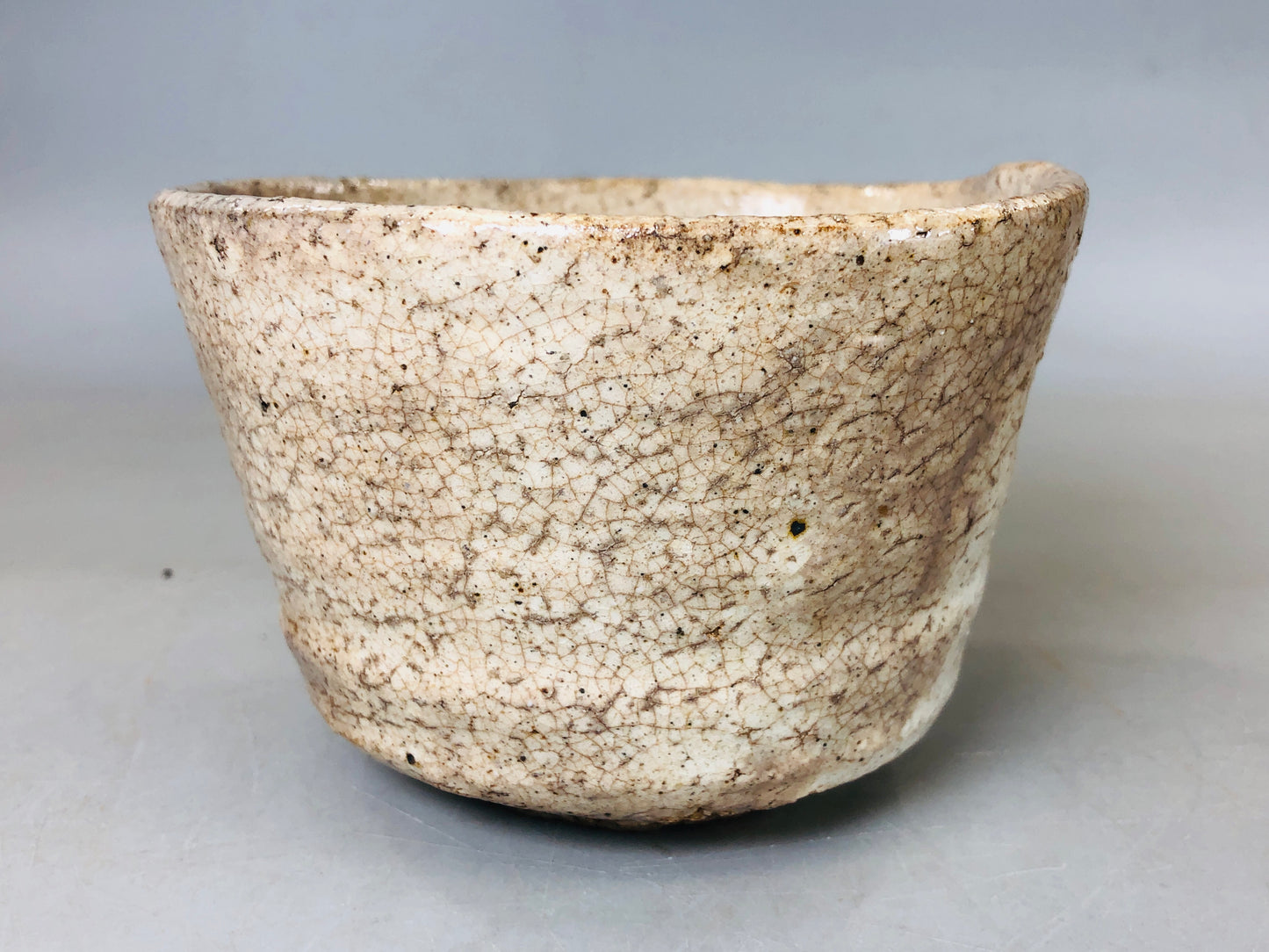 Y5858 CHAWAN Hagi-ware signed box Japan antique tea ceremony pottery vintage