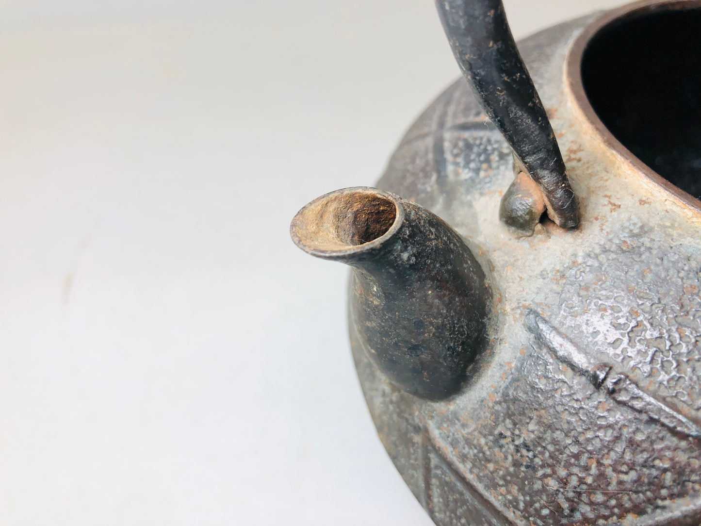 Y5868 TETSUBIN Iron kettle Nambu Nanbu ironware teapot pot Japan antique vintage