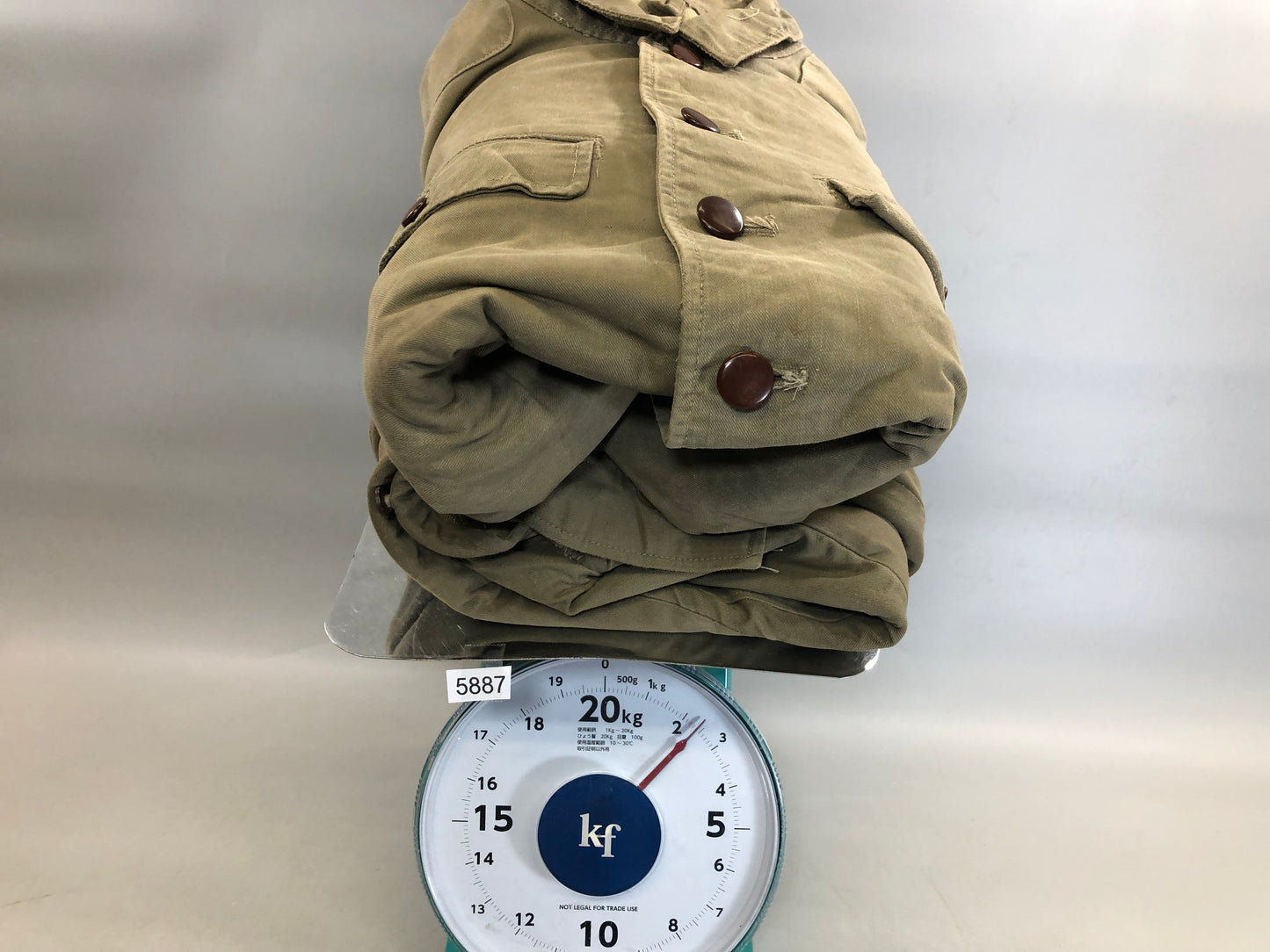 Y5887 Imperial Japan Army Military gear uniform top bottom set Japan WW2 vintage