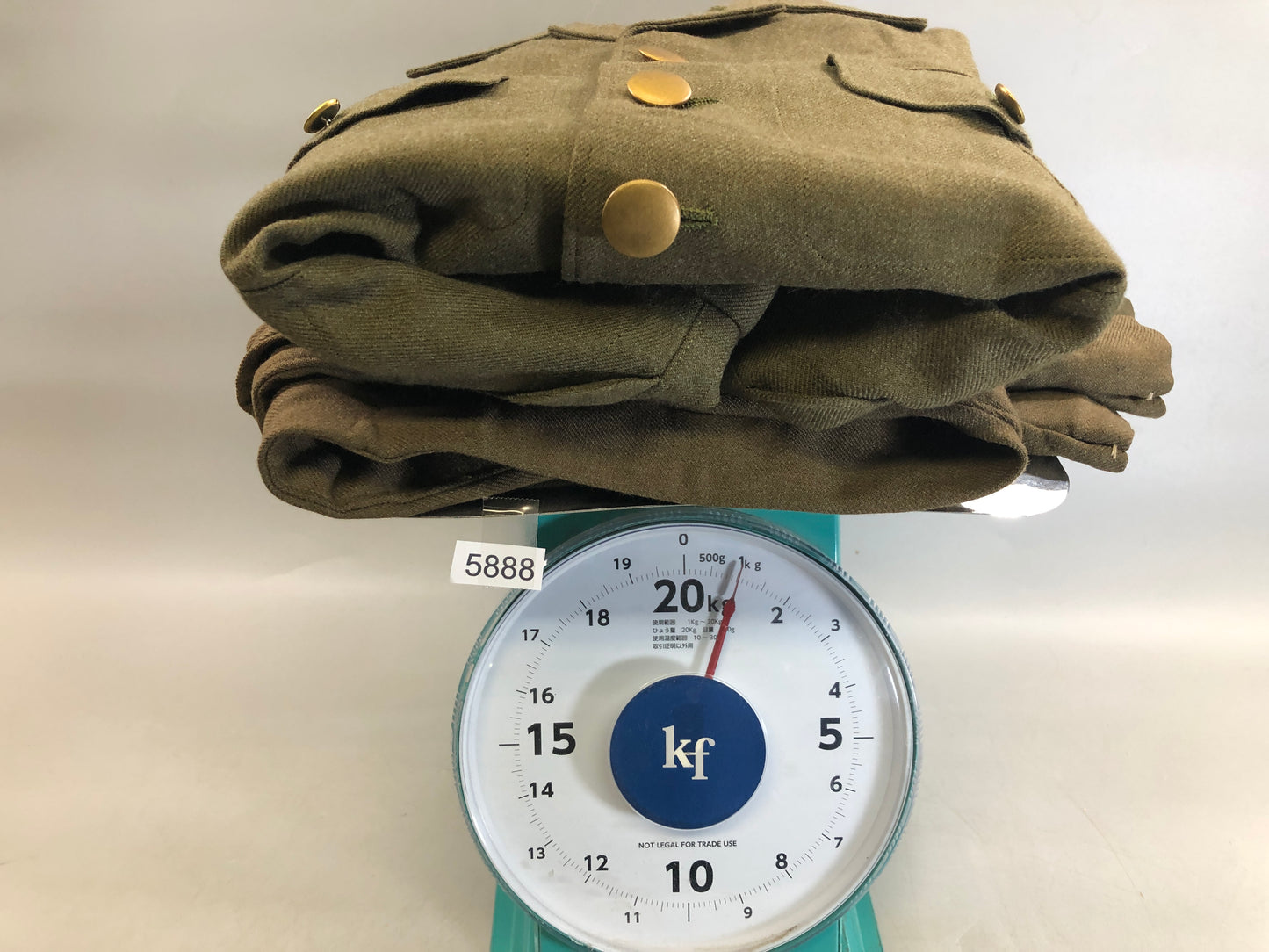 Y5888 Imperial Japan Army Military gear uniform top bottom set Japan WW2 vintage