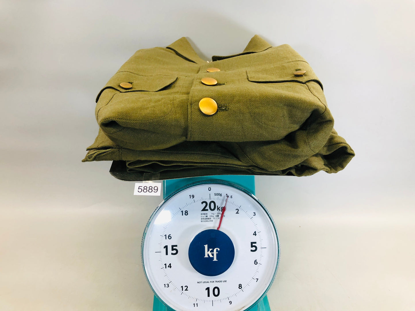 Y5889 Imperial Japan Army Military gear uniform top bottom set Japan WW2 vintage