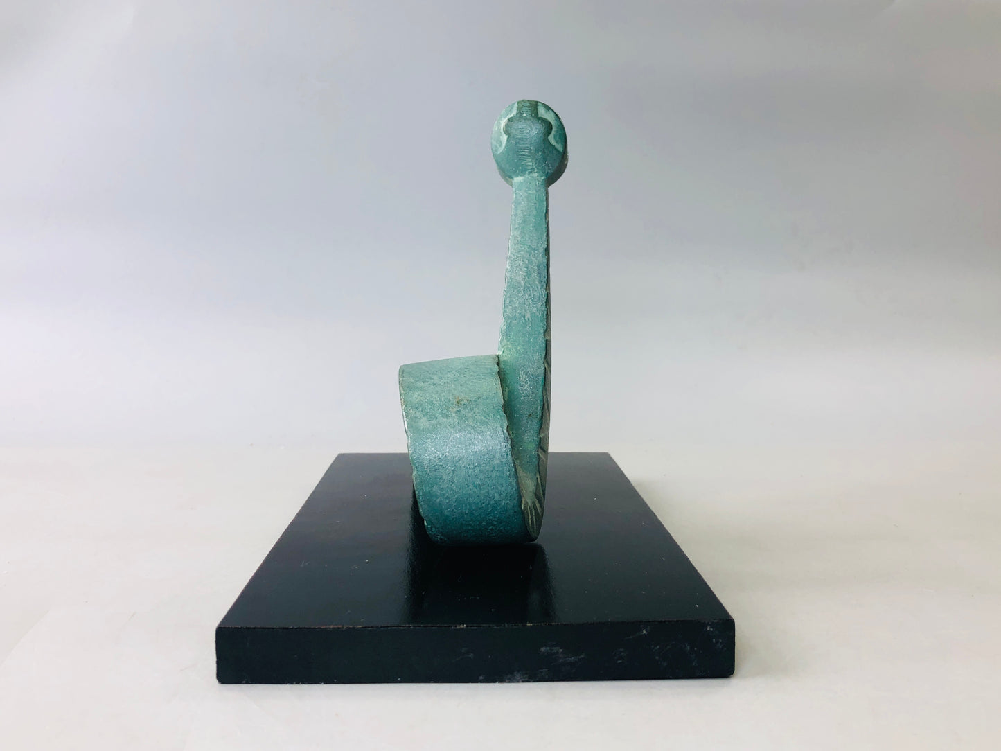 Y5912 OKIMONO metal figurine bronze contemporary art box Japan interior decor