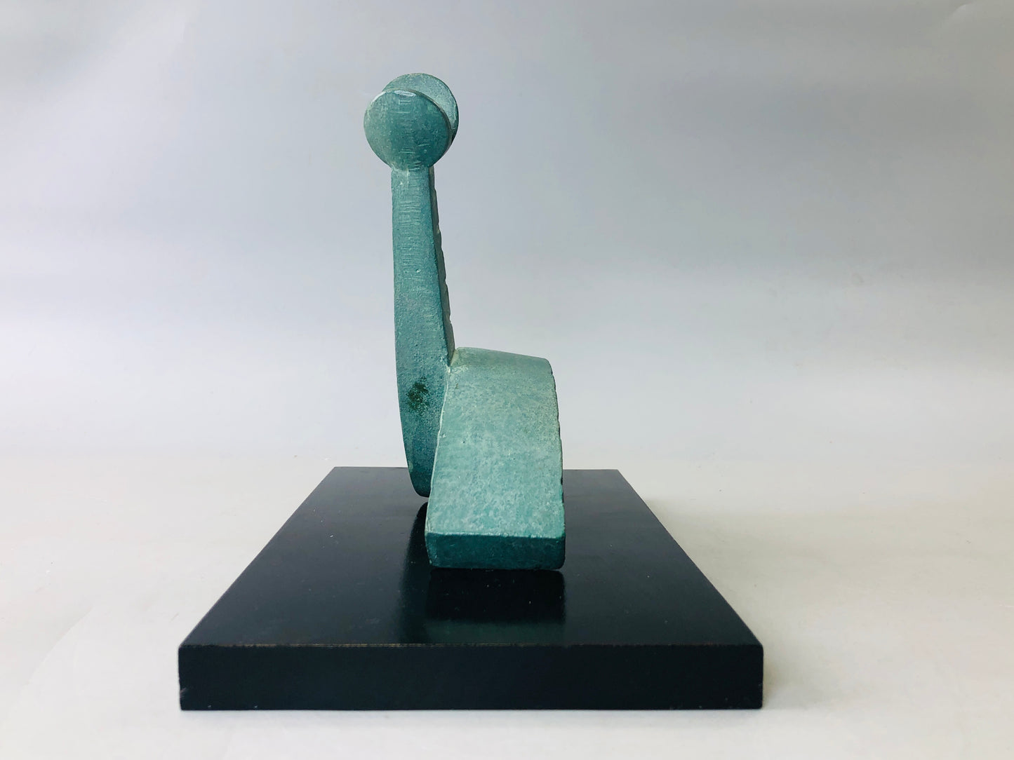 Y5912 OKIMONO metal figurine bronze contemporary art box Japan interior decor