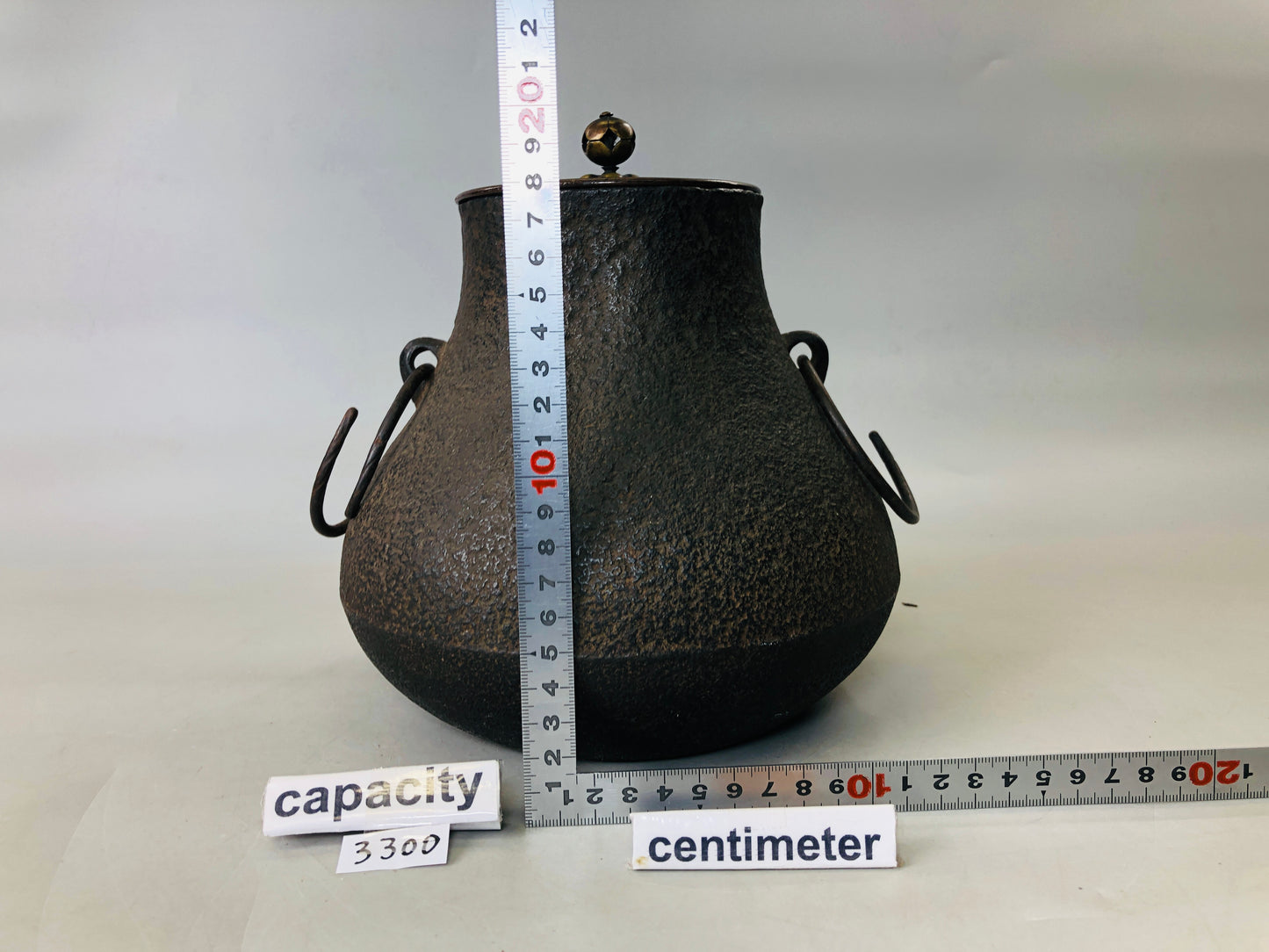 Y5968 CHAGAMA Iron kettle teapot crane-necked pot Japan Tea Ceremony antique