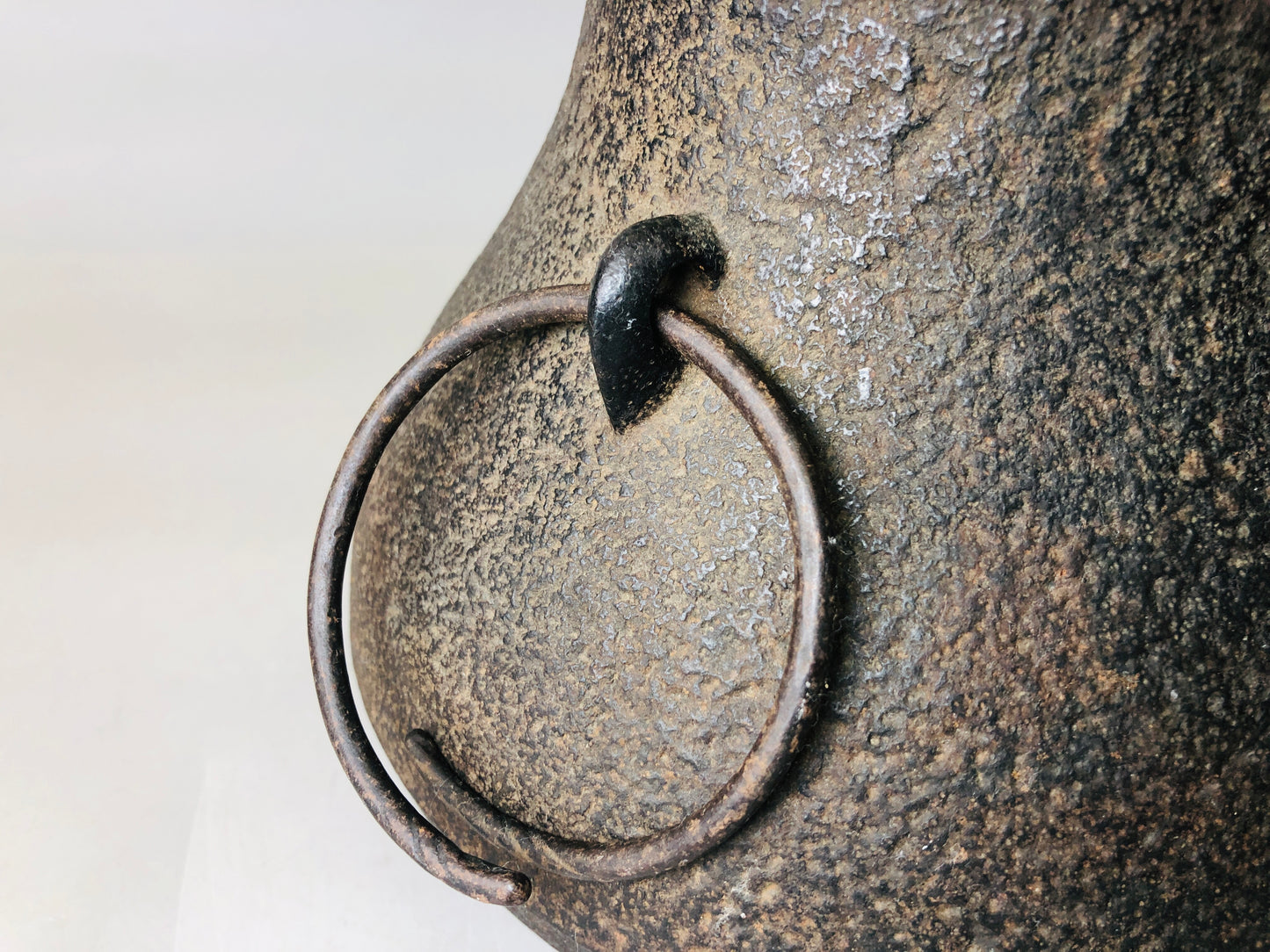 Y5968 CHAGAMA Iron kettle teapot crane-necked pot Japan Tea Ceremony antique