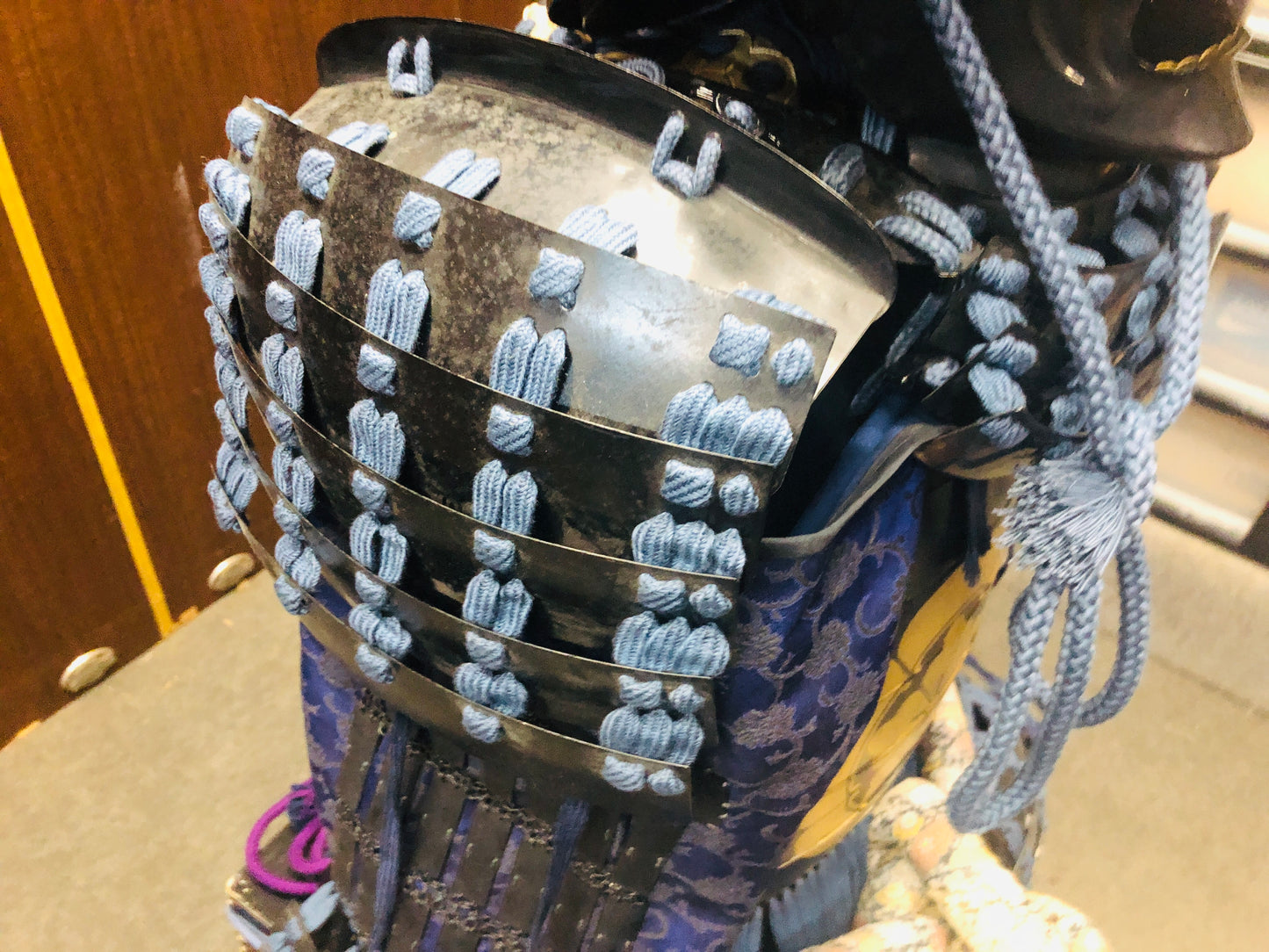 Y7037 YOROI Samurai armor helmet set Iron life size Japan antique bushi busho