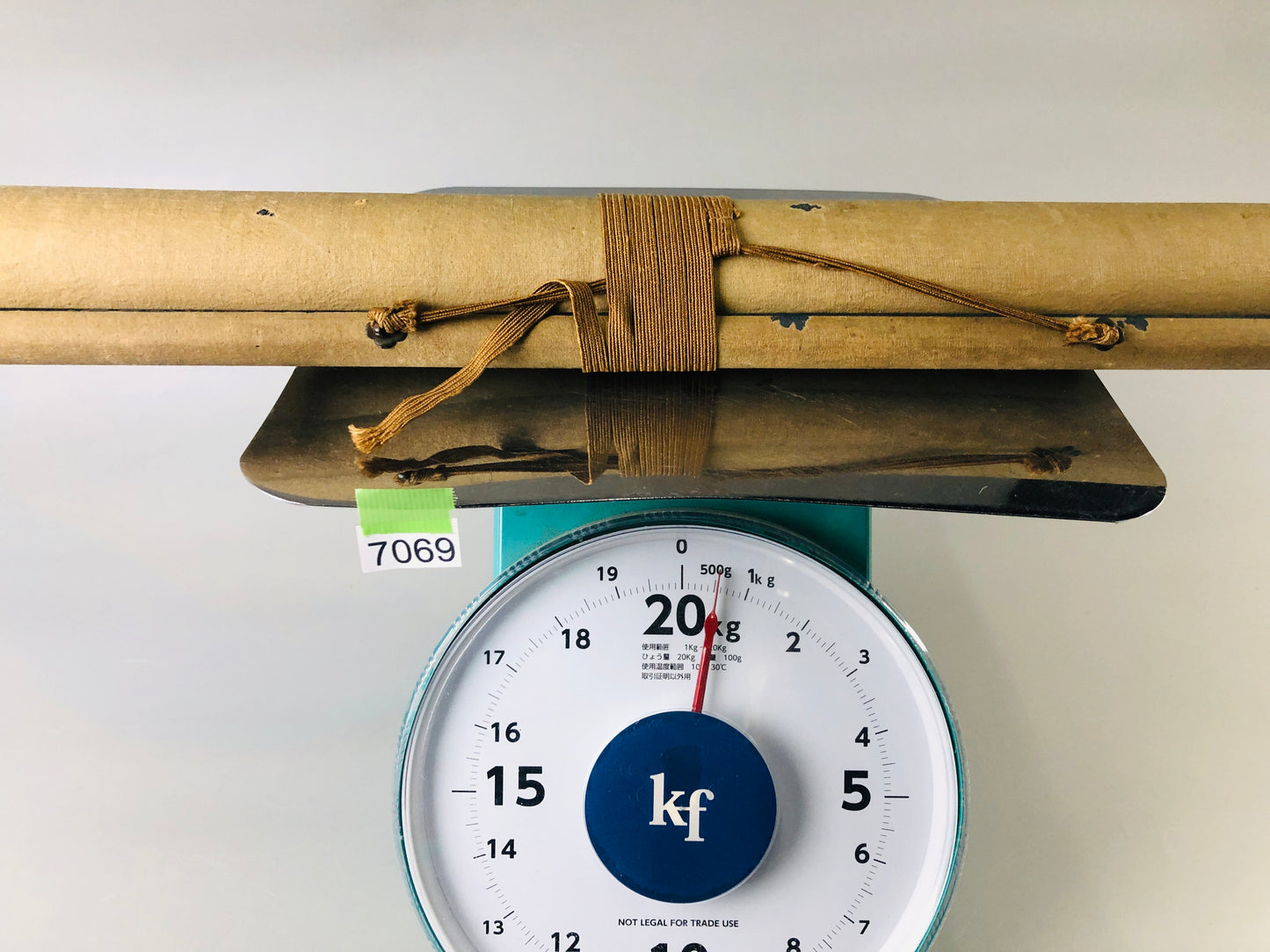 Y7069 KAKEJIKU Warrior signed yoroi kabuto armor Japan antique hanging scroll