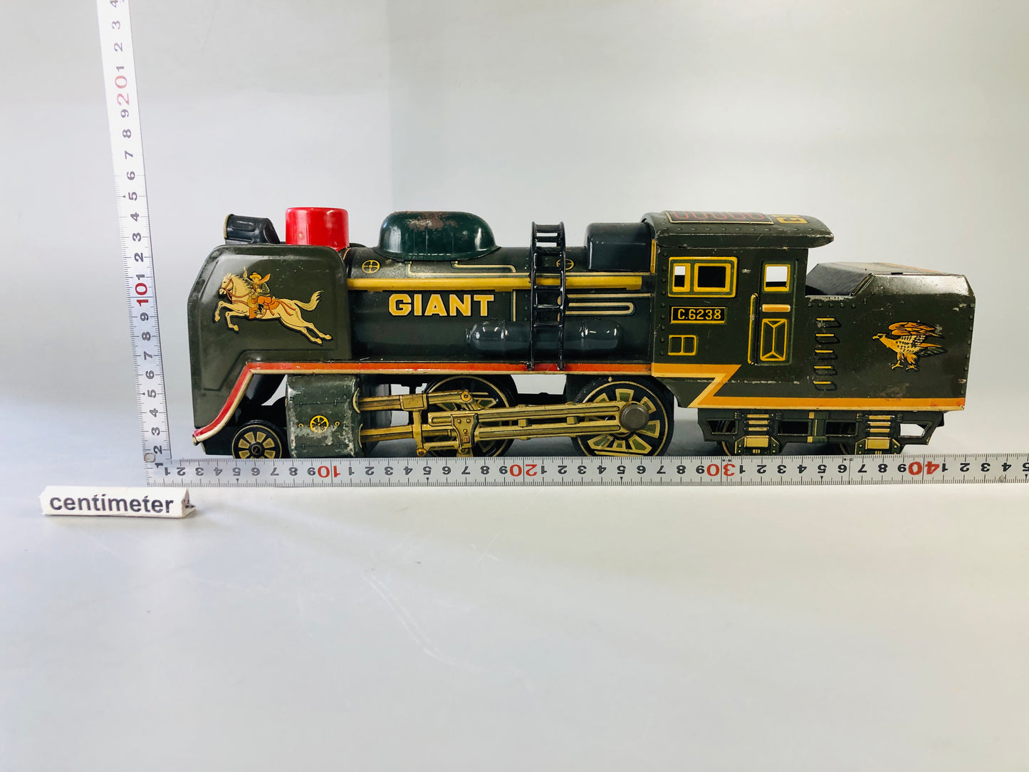 Y7110 TIN TOY Train transportation C6238 Japanese antique vintage interior