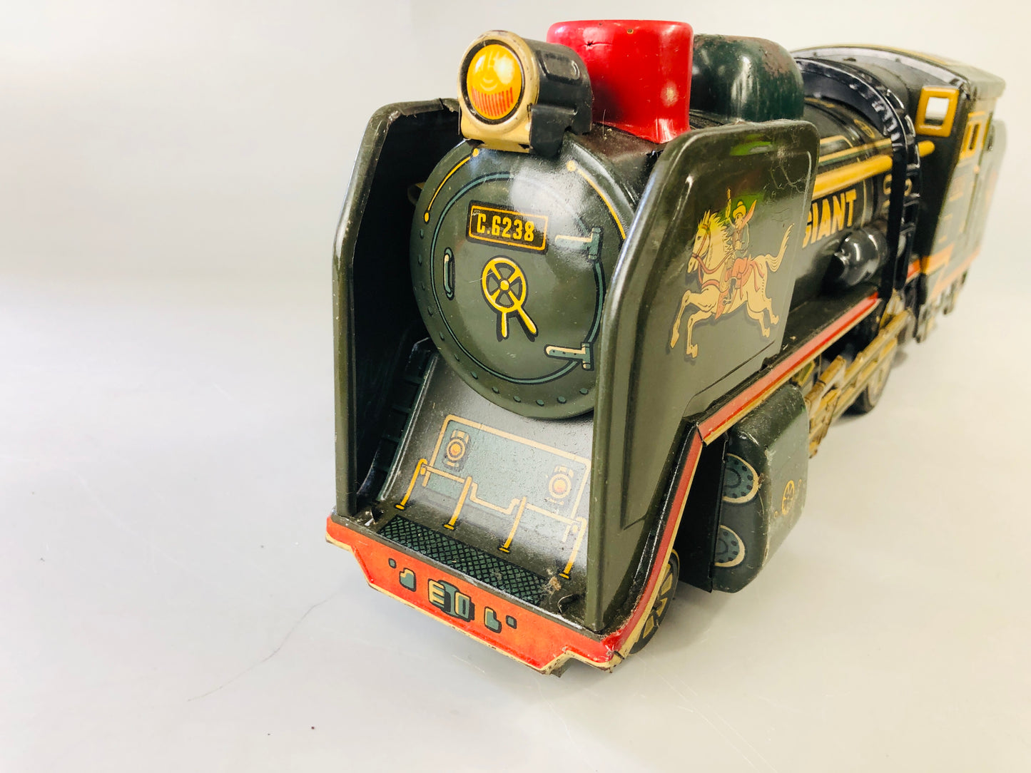 Y7110 TIN TOY Train transportation C6238 Japanese antique vintage interior