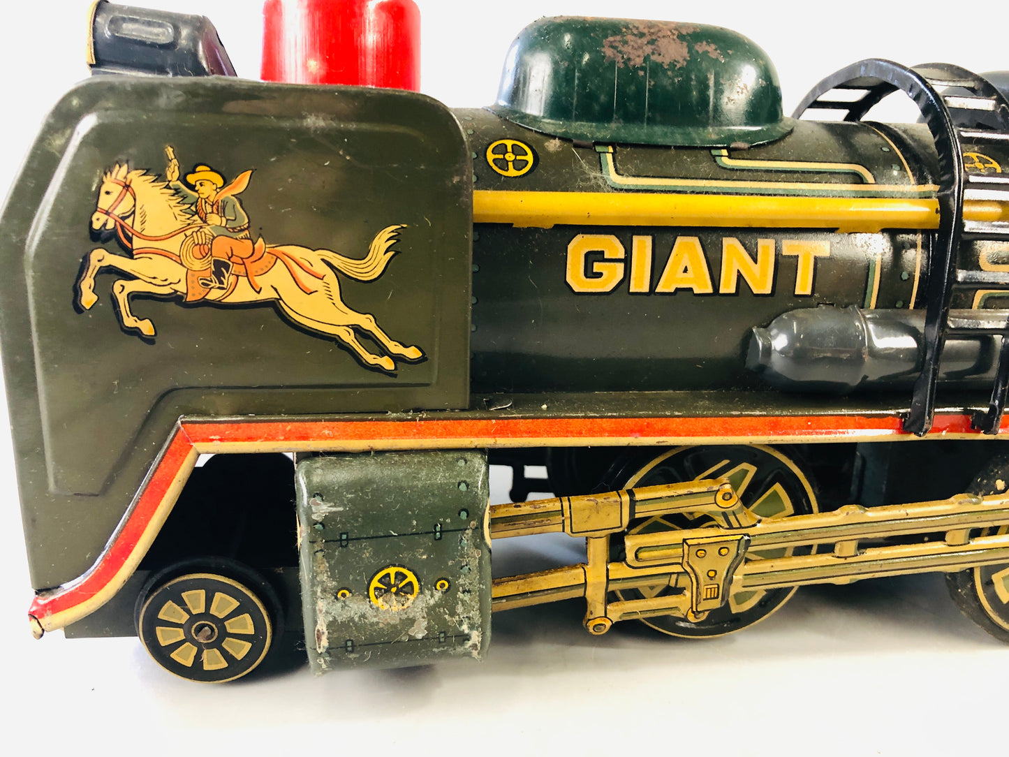Y7110 TIN TOY Train transportation C6238 Japanese antique vintage interior