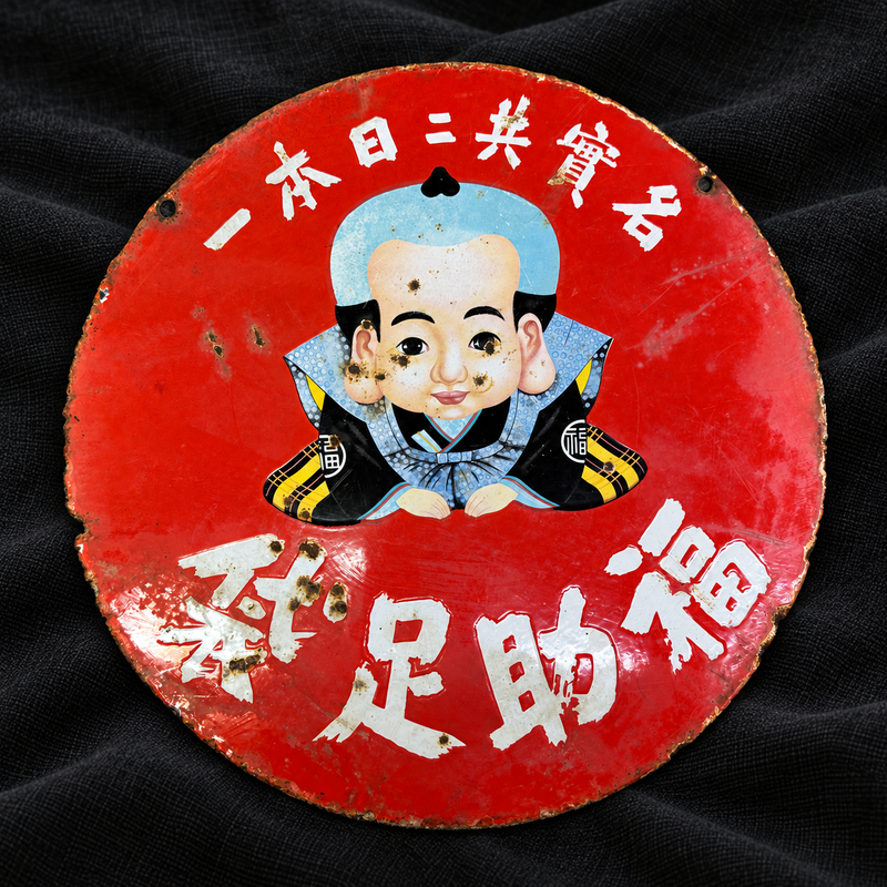 Japanese Enamel Signs — Advertising Art from Old Japan
