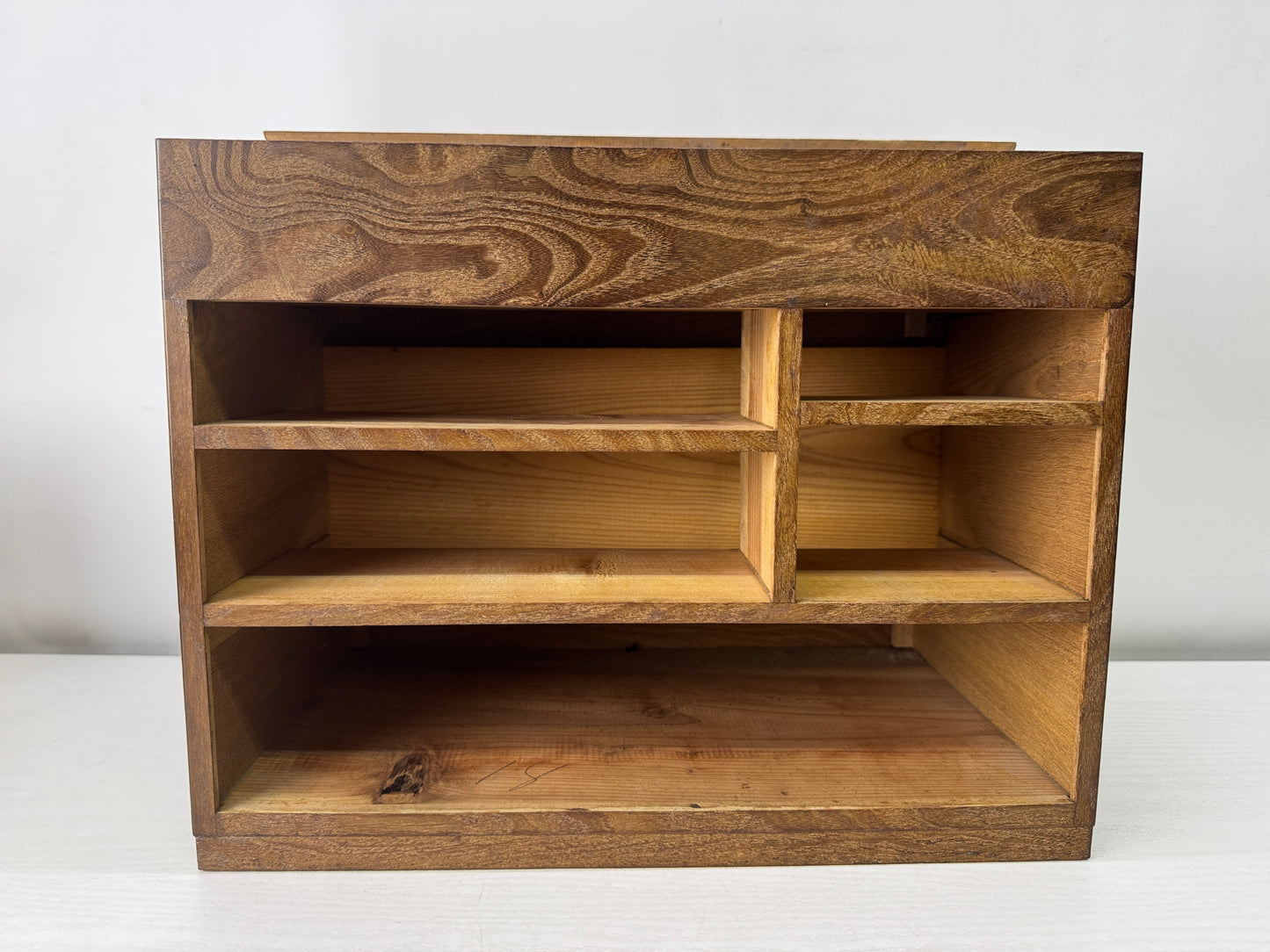 Y10006 TANSU Mulberry wood small drawer chest sewing box Japan antique storage