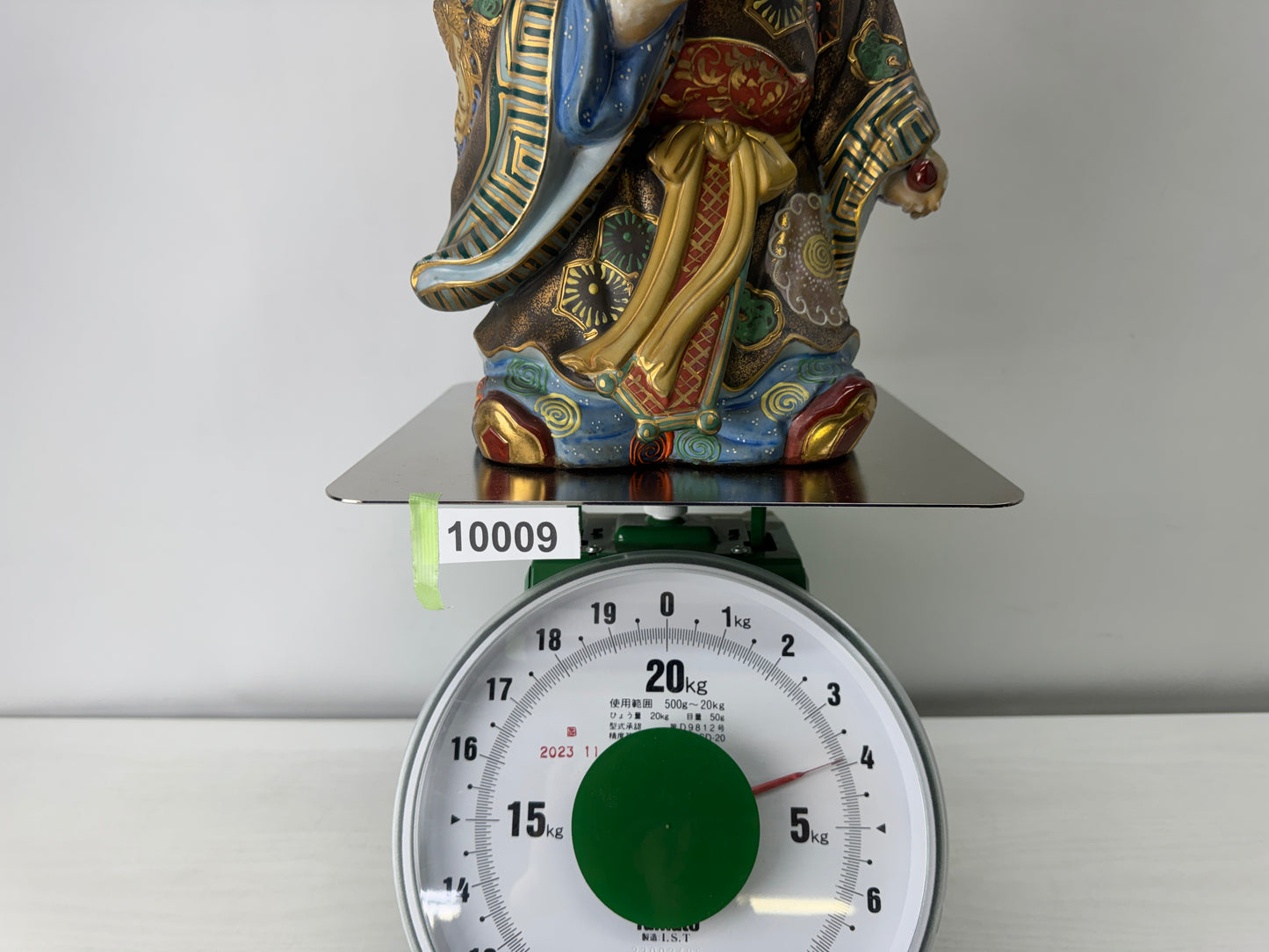 Y10009 STATUE Kutani-ware Hermit figurine figure signed Japan antique Buddhism