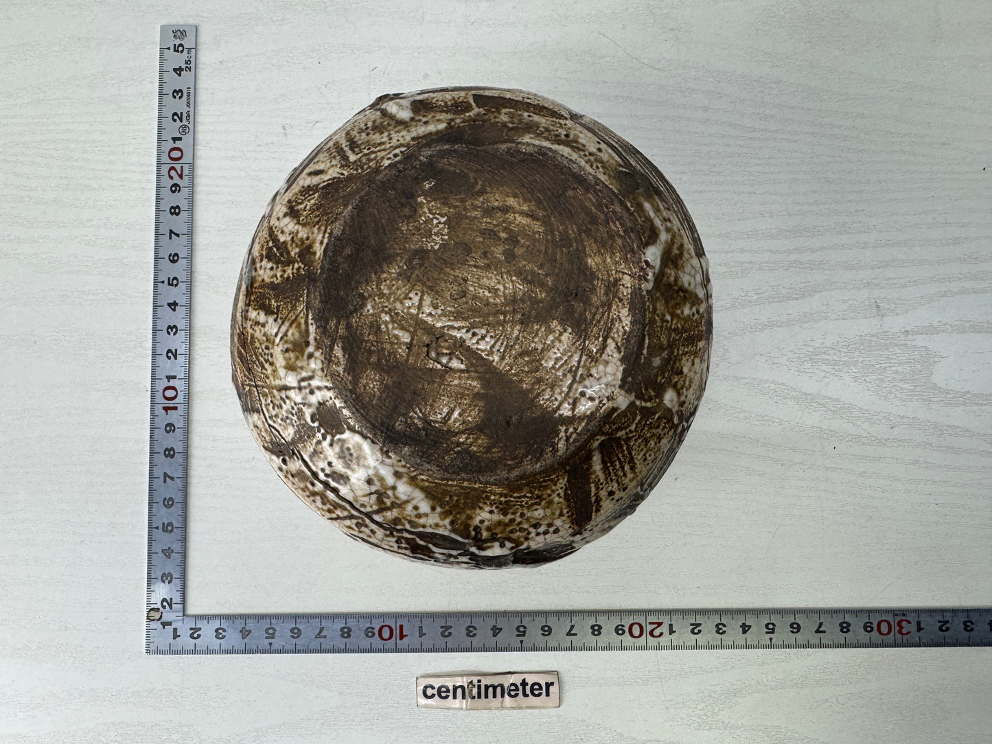 Y10012 KENSUI Shino-ware water pot tea ceremony utensil Japan antique contaiiner