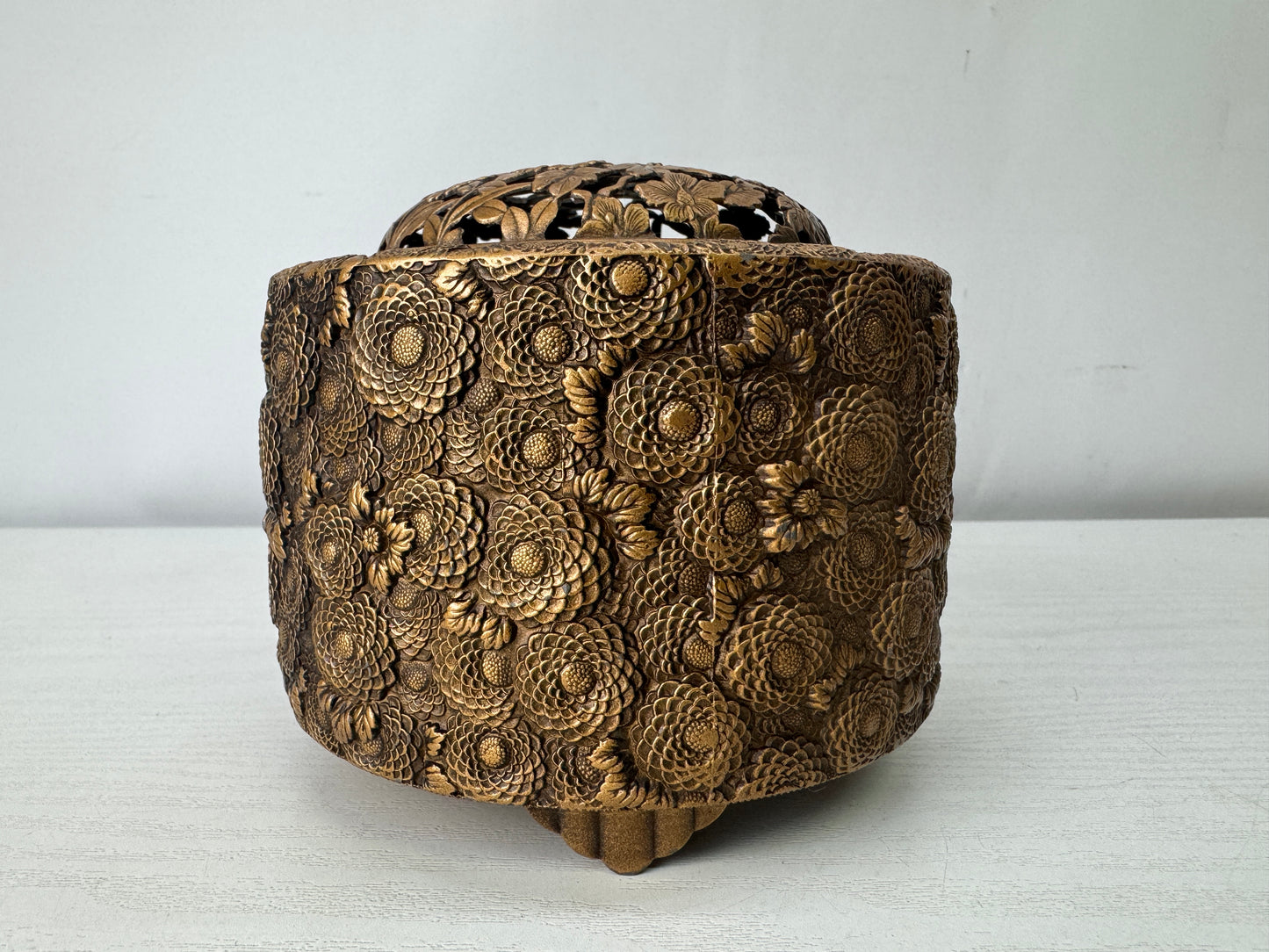 Y10017 KOURO Incense Burner signed box Japan antique fragrance aromatherapy