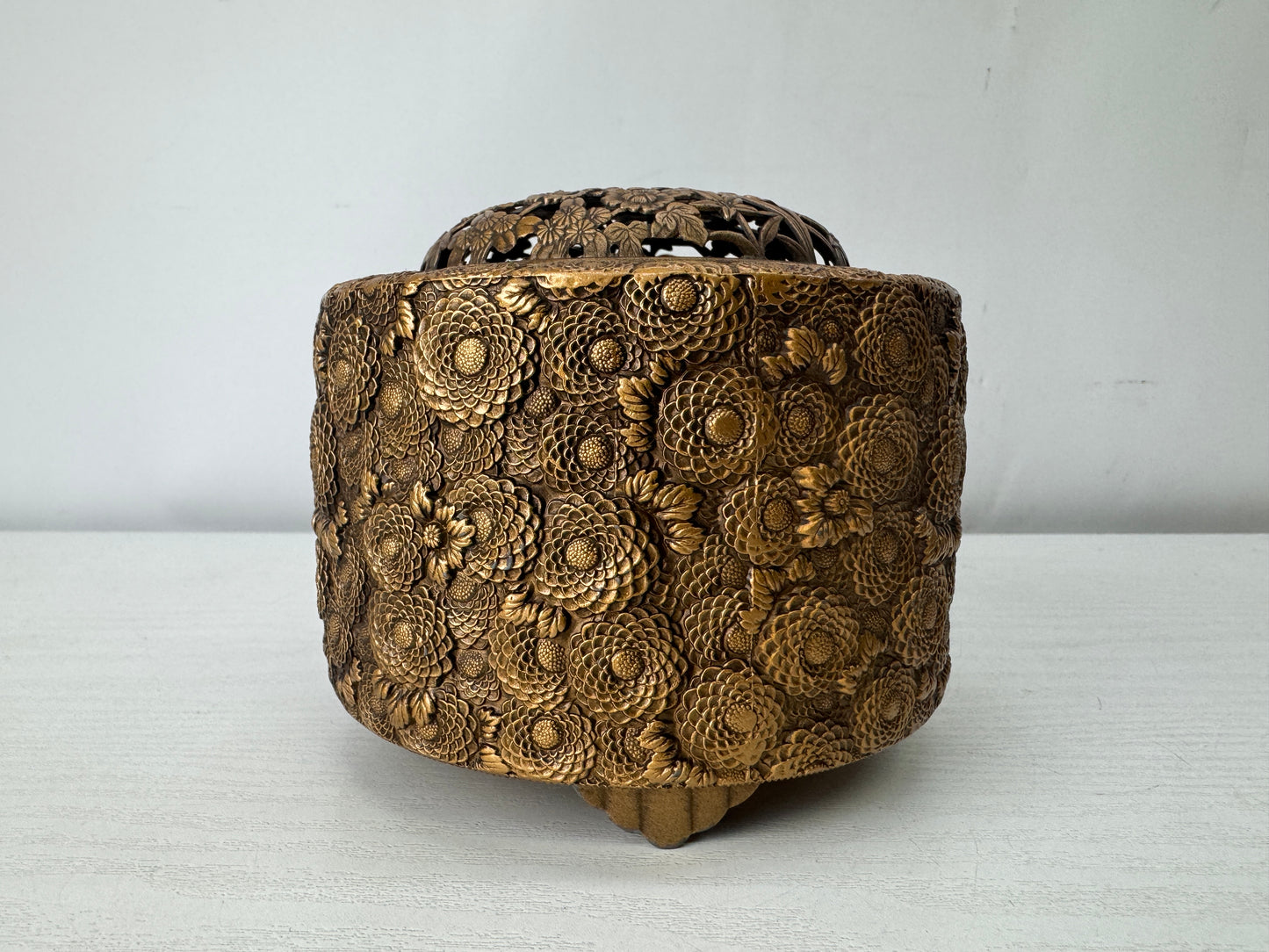 Y10017 KOURO Incense Burner signed box Japan antique fragrance aromatherapy