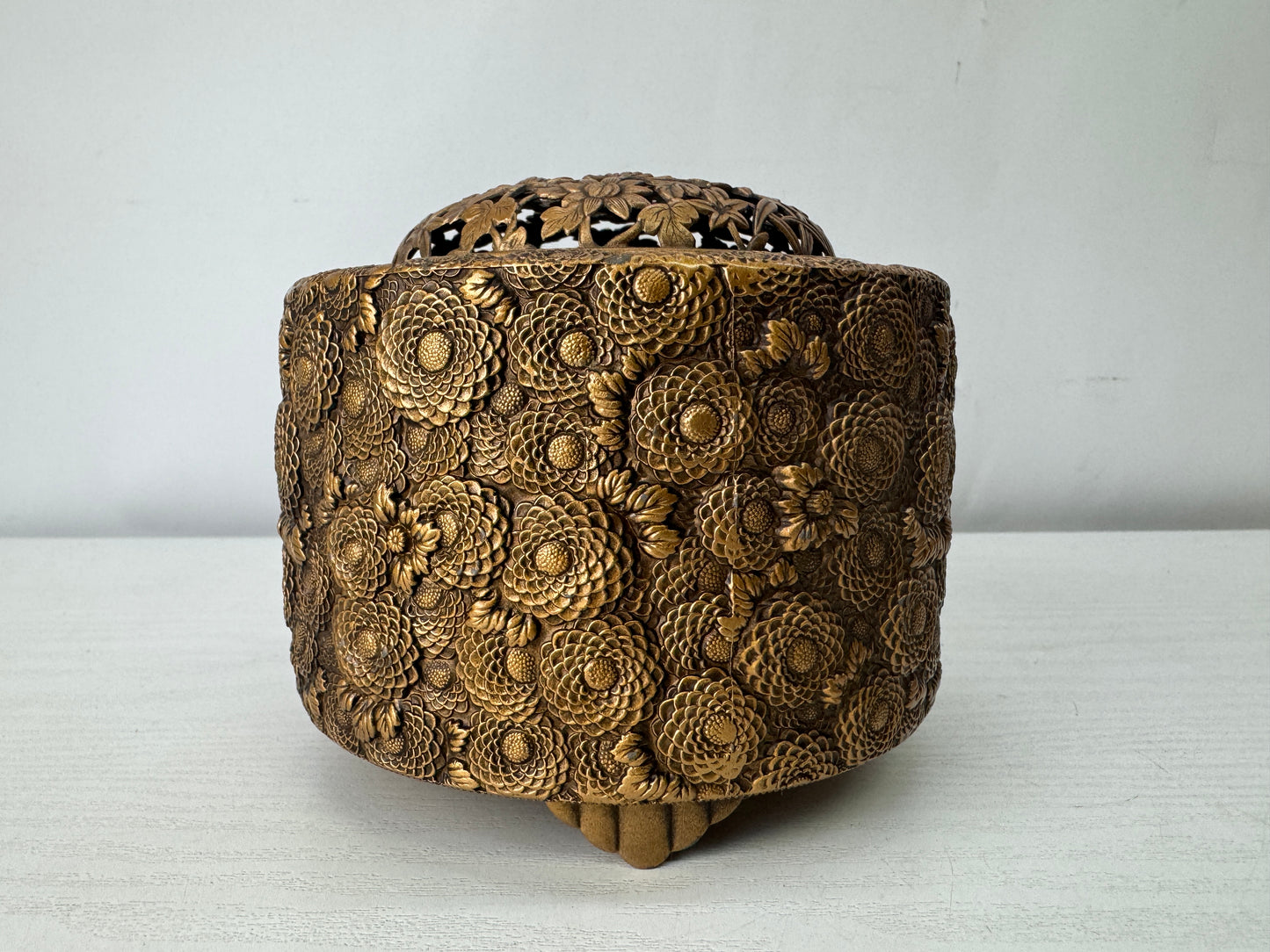 Y10017 KOURO Incense Burner signed box Japan antique fragrance aromatherapy