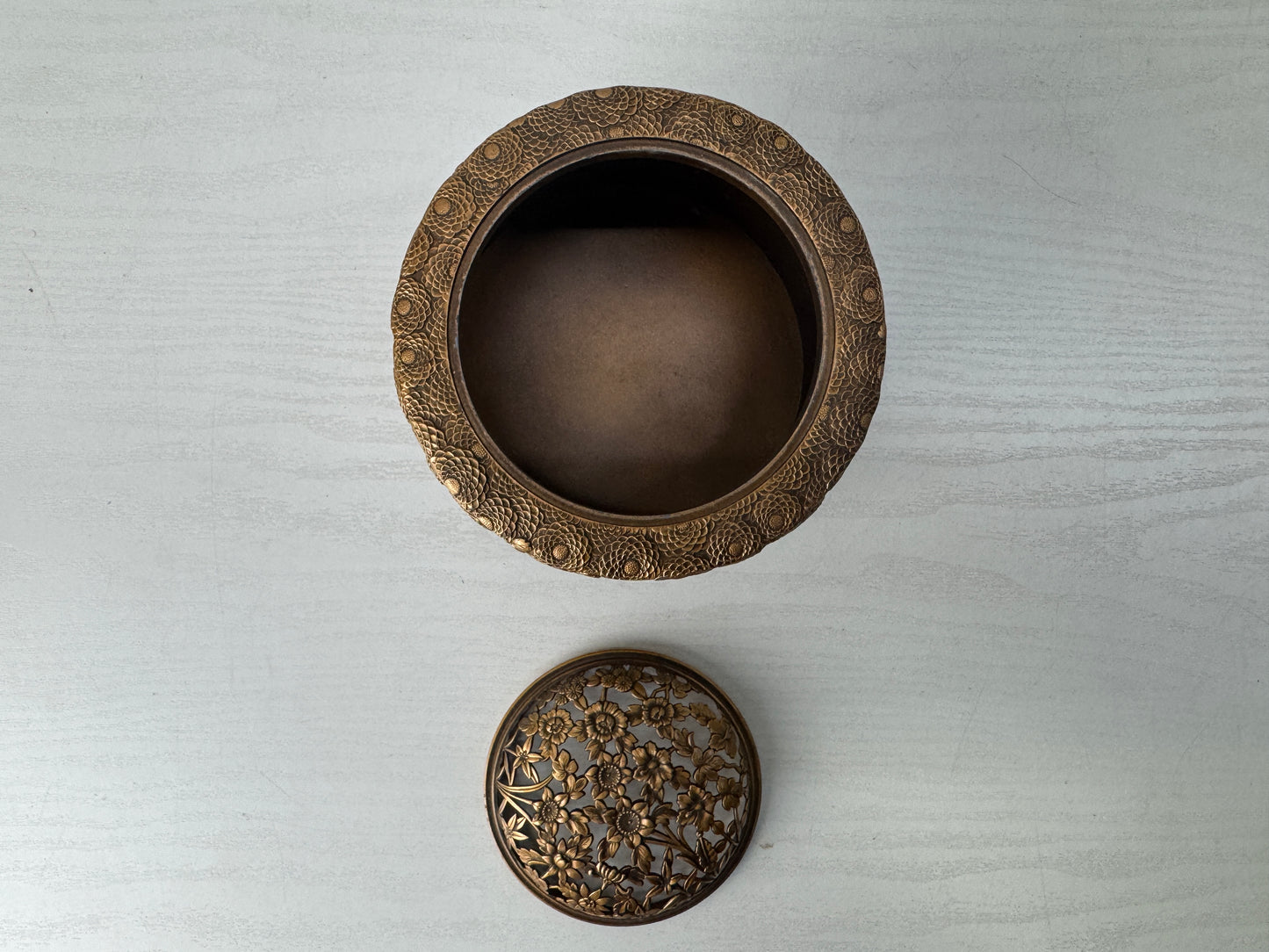Y10017 KOURO Incense Burner signed box Japan antique fragrance aromatherapy