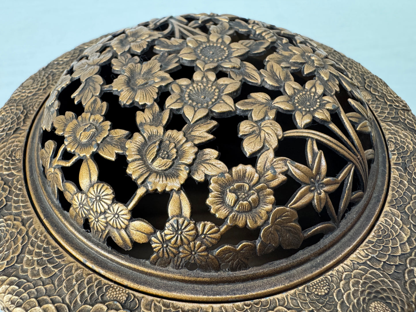 Y10017 KOURO Incense Burner signed box Japan antique fragrance aromatherapy