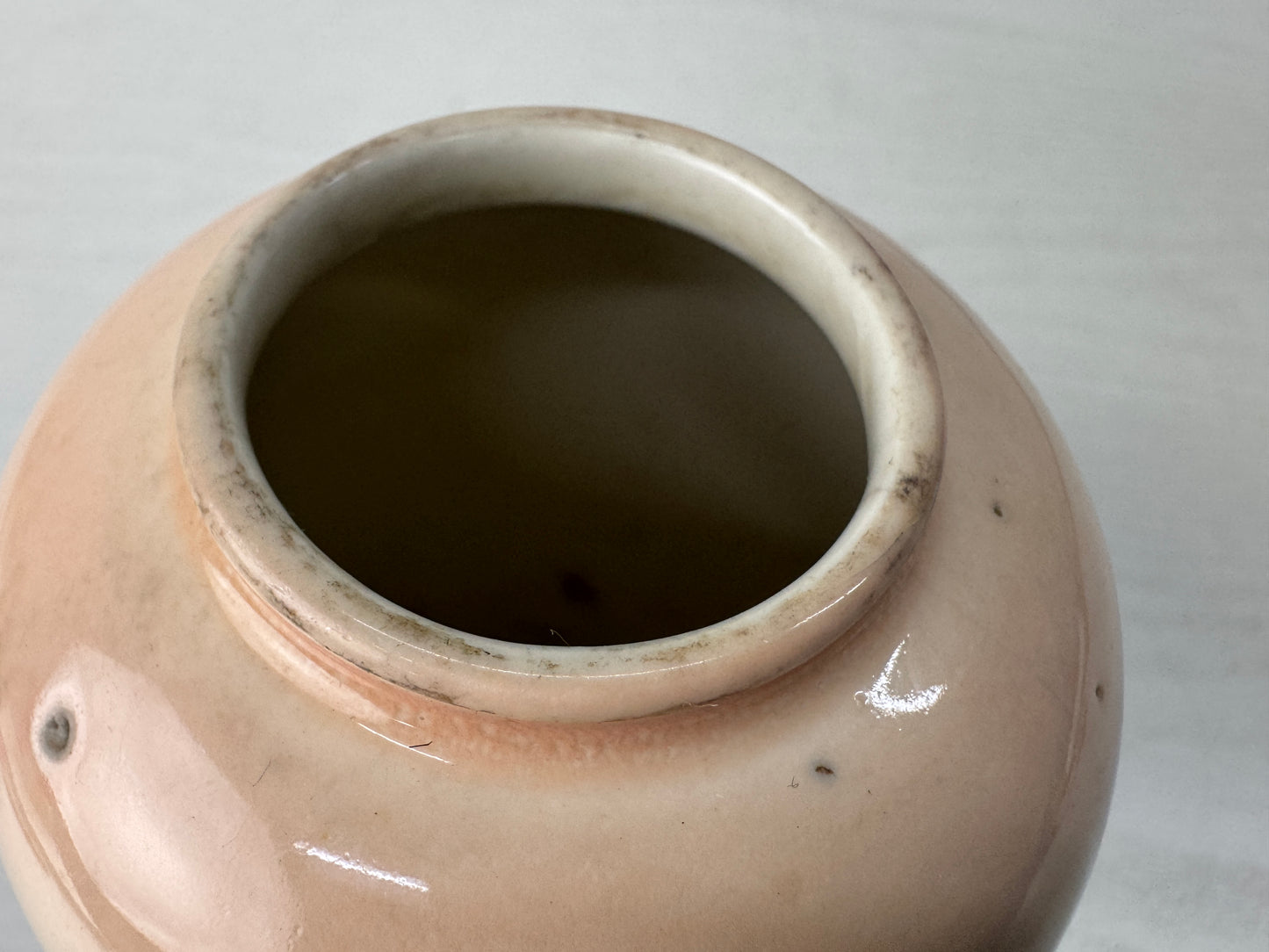 Y10020 Imperial Japan Army Flower vase Fighter plane signed Japan WW2 vintage