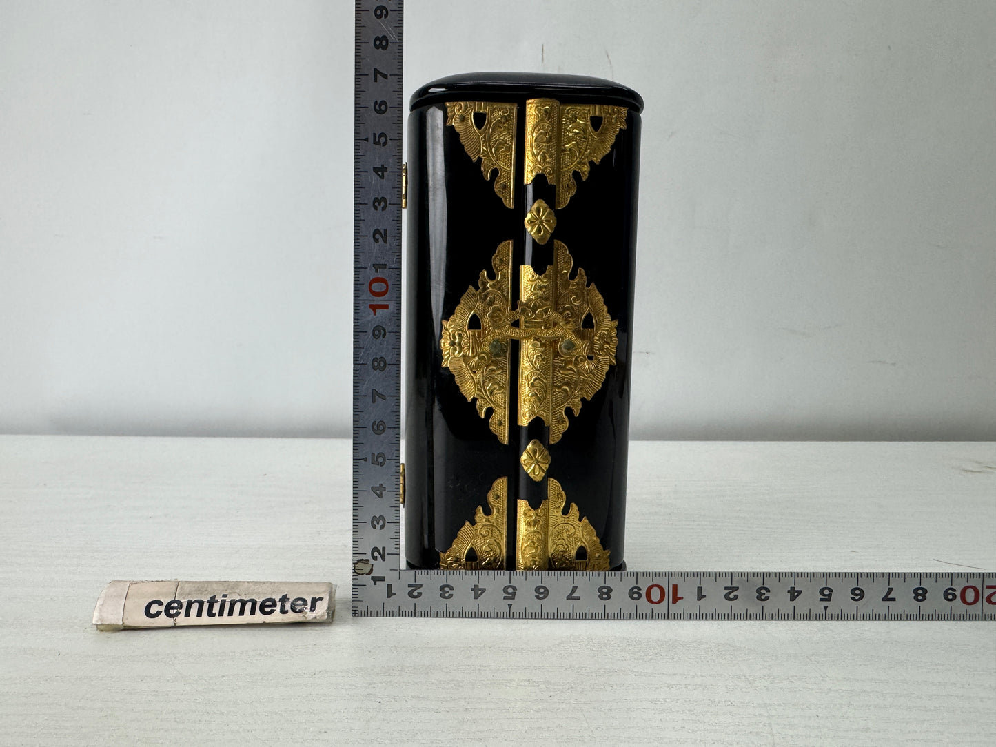 Y10022 STATUE wood carving Buddhist figure shrine cracked Japan antique Buddhism