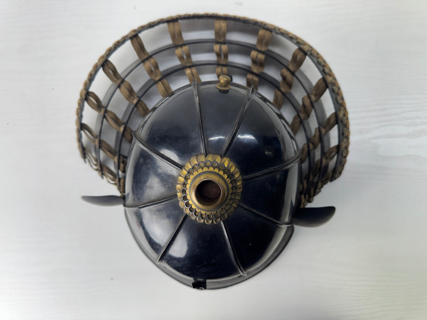 Y10026 KABUTO Iron 8 seam Helmet Yoroi Samurai bushi Japan antique armor gear