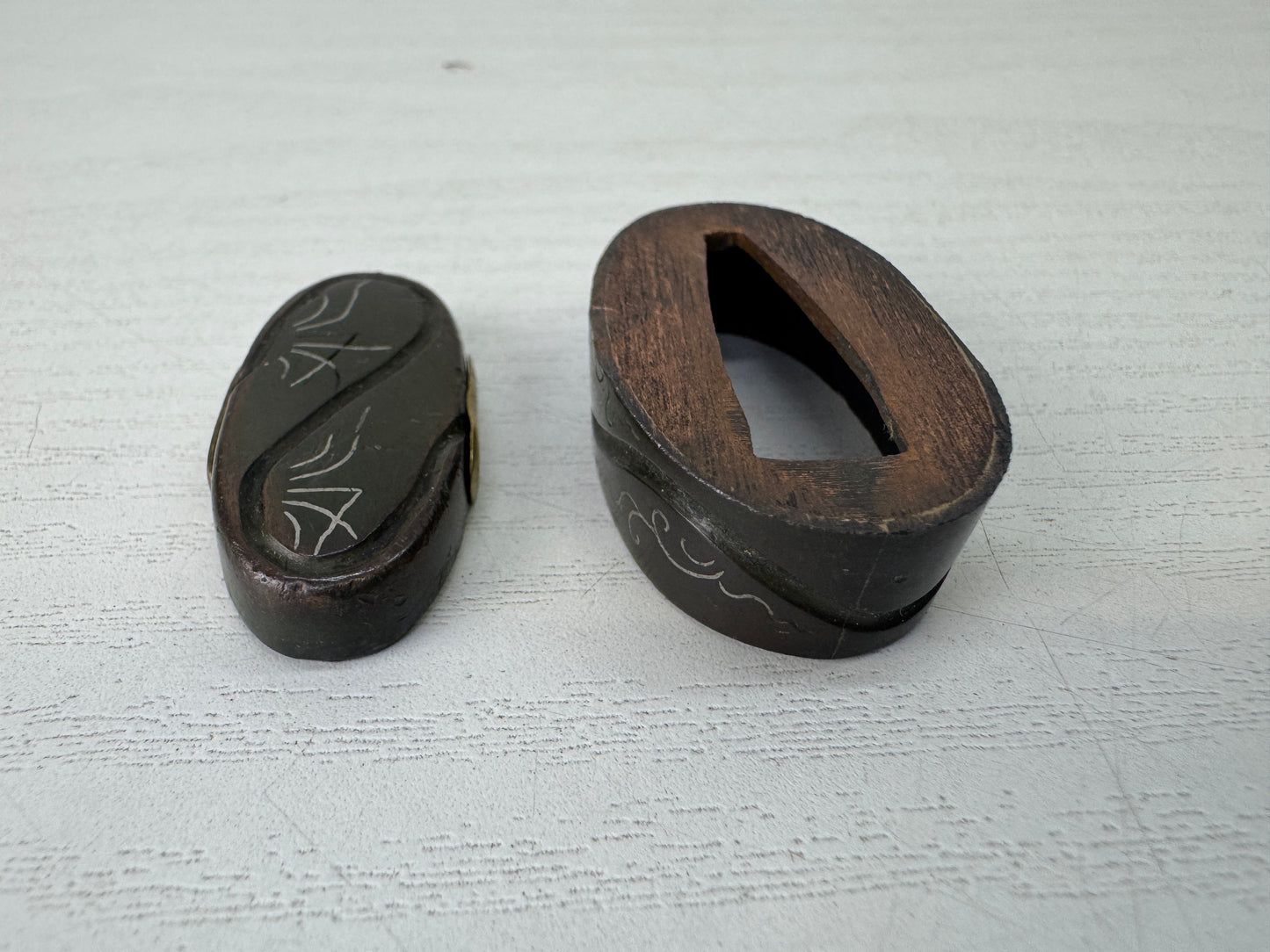 Y10028 FUCHIGASHIRA katana Japanese sword fitting Japan antique samurai koshirae