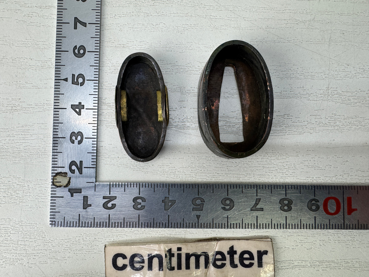 Y10028 FUCHIGASHIRA katana Japanese sword fitting Japan antique samurai koshirae