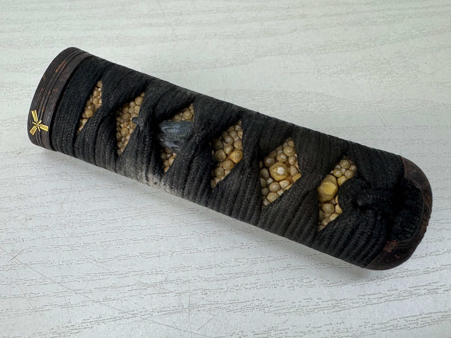 Y10029 TSUKA Japanese sword accouterment set Japan Koshirae tsuba antique Katana