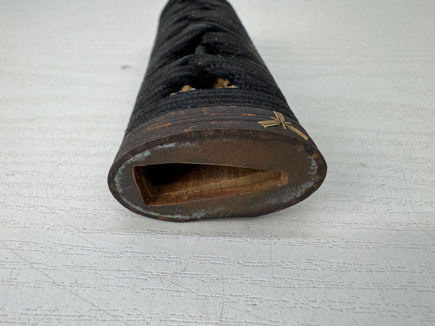 Y10029 TSUKA Japanese sword accouterment set Japan Koshirae tsuba antique Katana