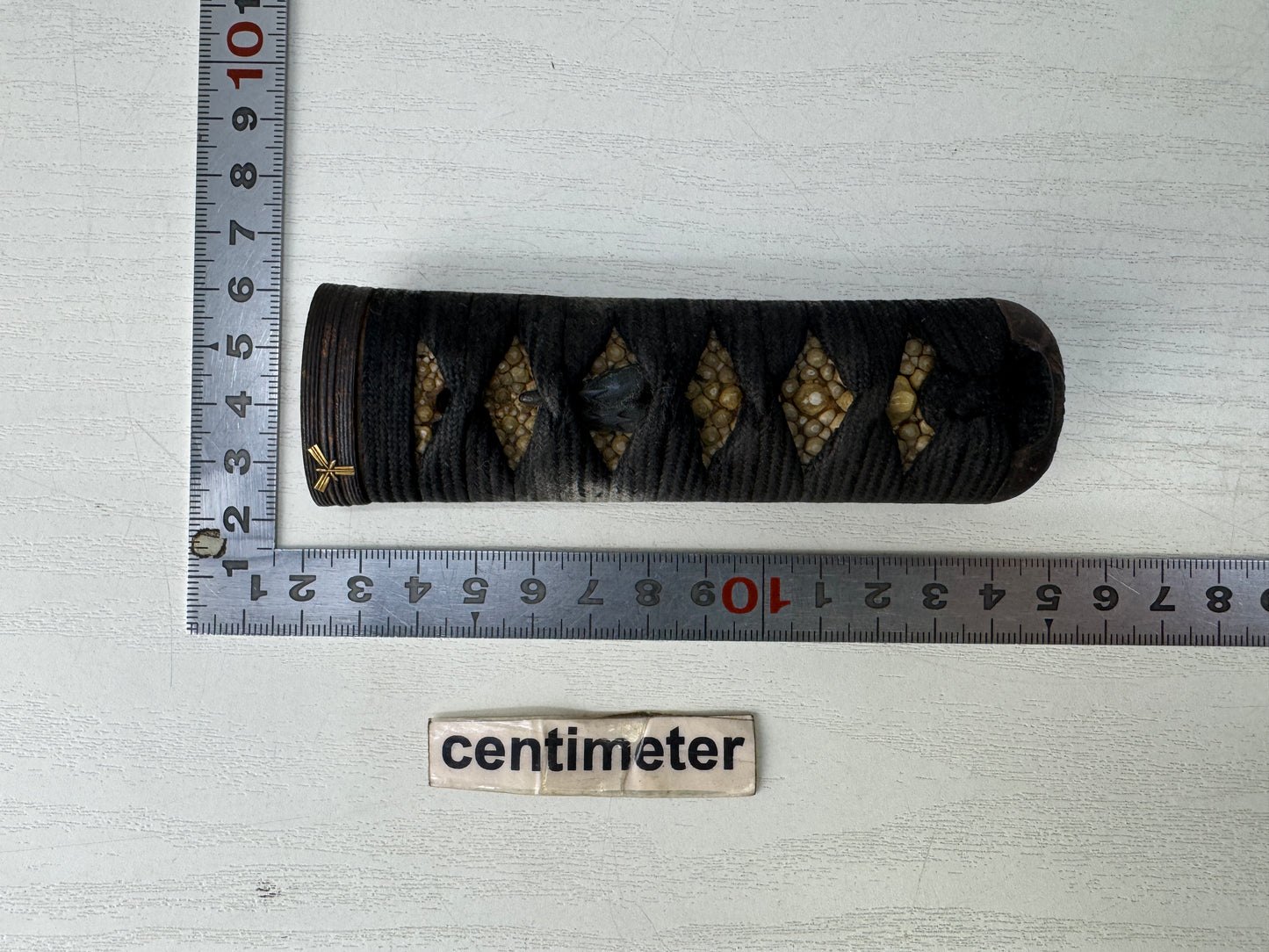 Y10029 TSUKA Japanese sword accouterment set Japan Koshirae tsuba antique Katana