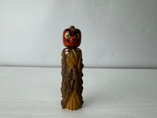 Y10037 NINGYO wooden Tengu Kokeshi doll Showa retro Japan antique figure decor