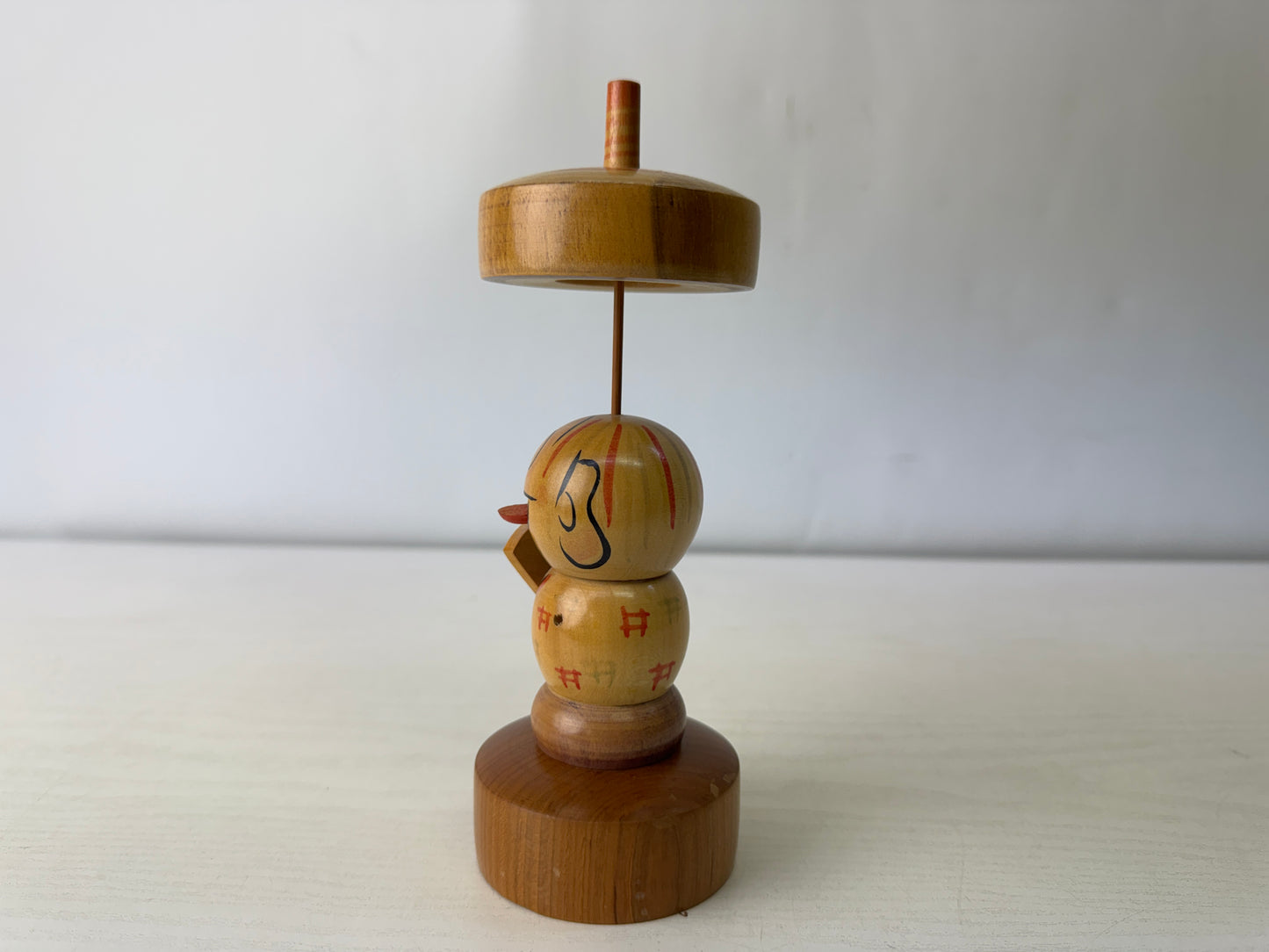 Y10038 NINGYO wooden Ghost Yokai monster Kokeshi doll Japan antique figure decor