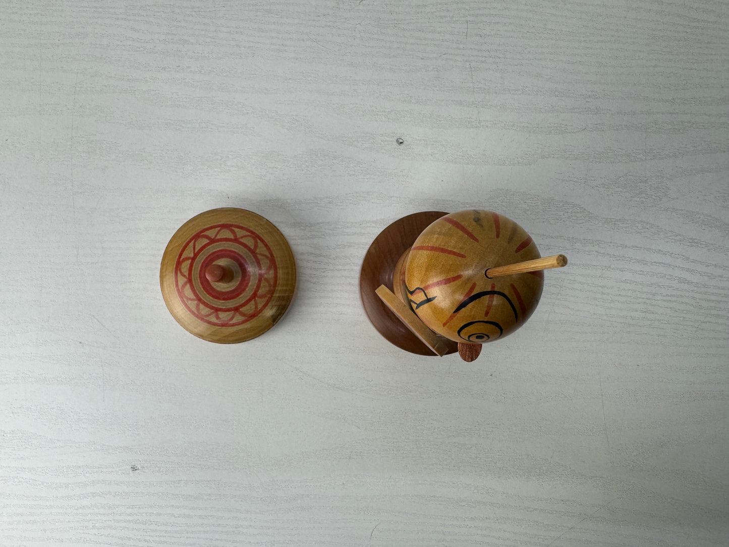 Y10038 NINGYO wooden Ghost Yokai monster Kokeshi doll Japan antique figure decor