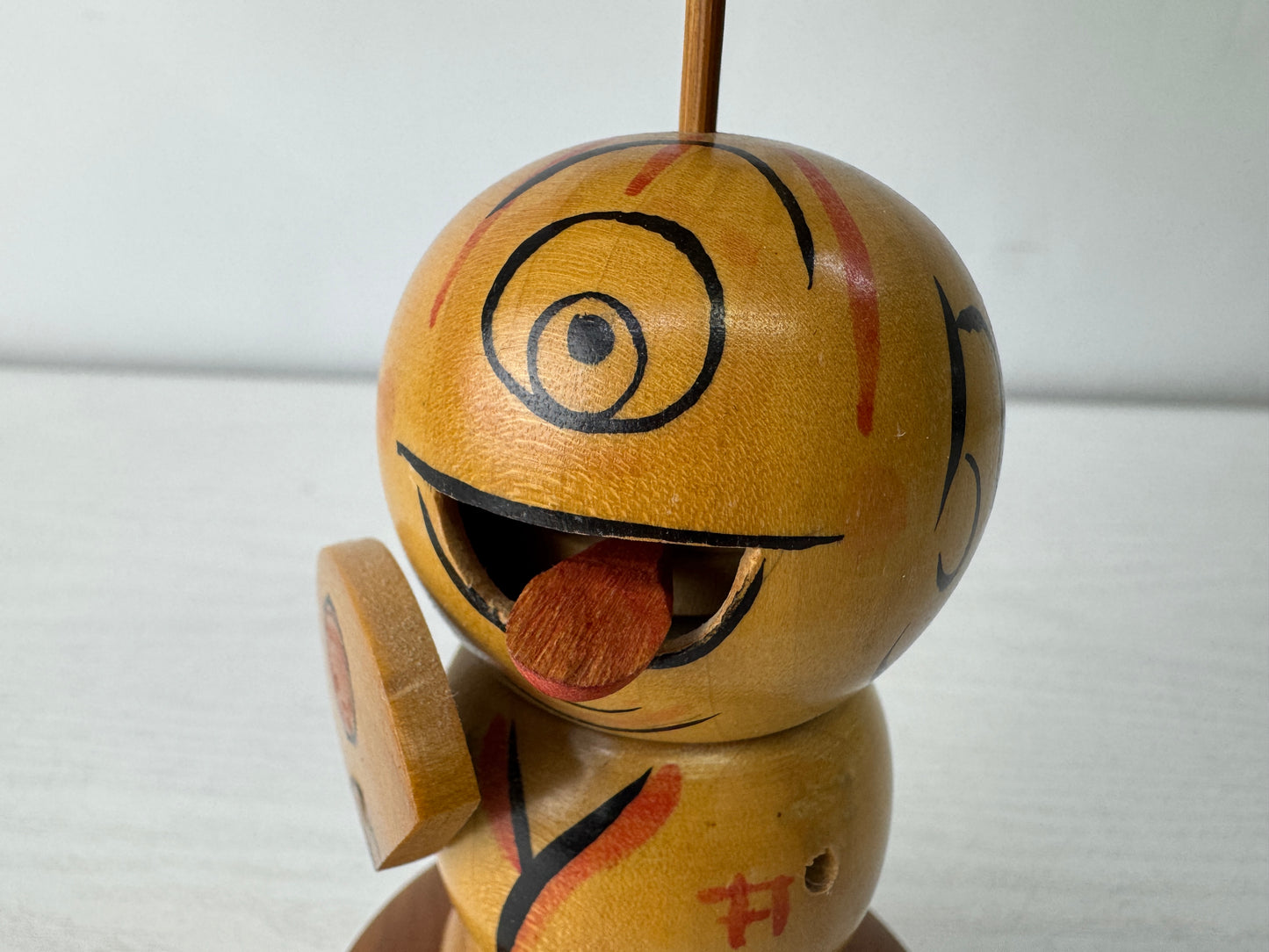 Y10038 NINGYO wooden Ghost Yokai monster Kokeshi doll Japan antique figure decor