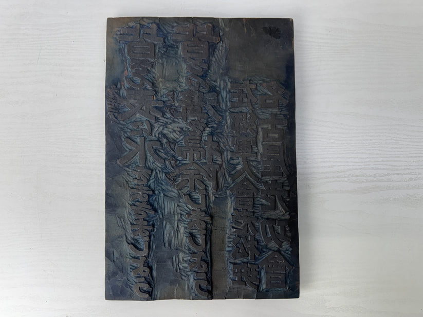Y10041 WOODBLOCK PRINT woodcarving block double-sided Japan Ukiyoe ant ...