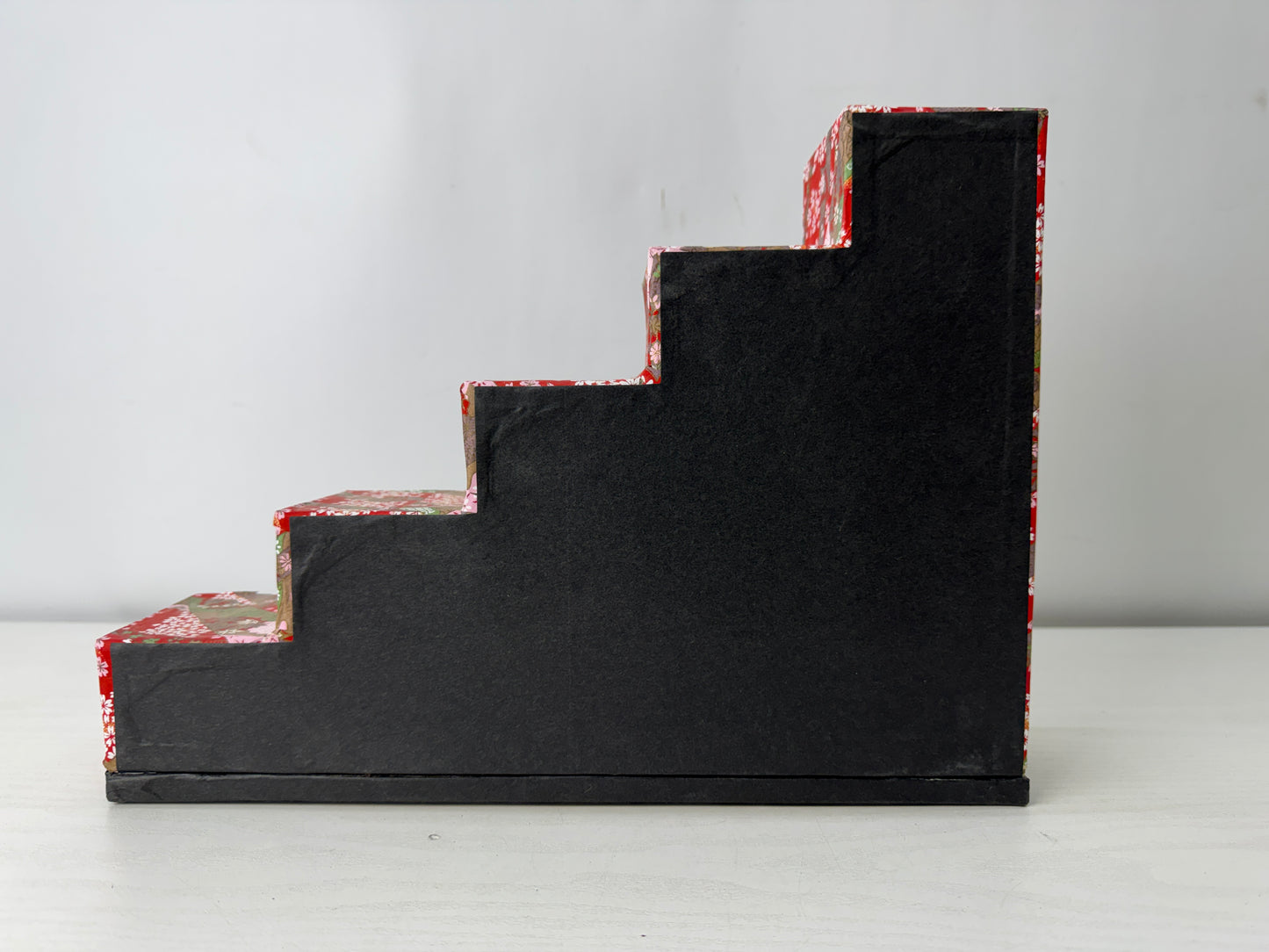 Y10043 TANSU Step-up small chest of drawers cardboard Japan antique furniture