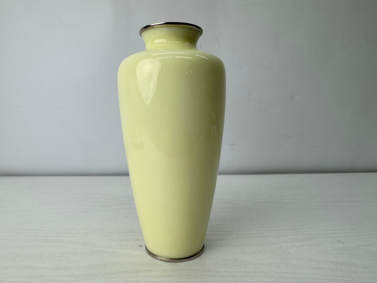 Y10045 FLOWER VASE Cloisonne signed box Japan antique ikebana floral arrangement