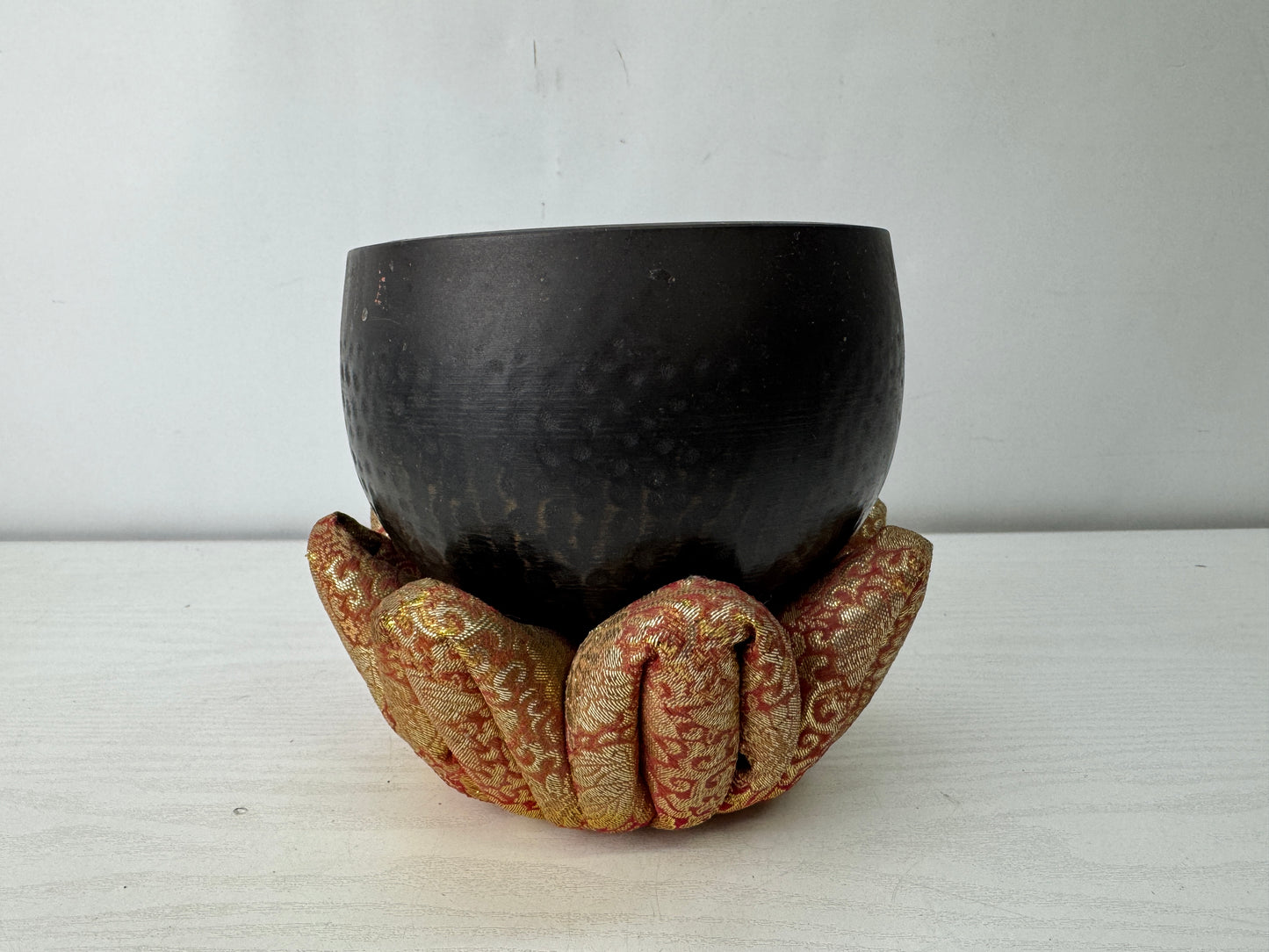 Y10047 ORIN copper Bell cushion stick Buddhism Japan antique Buddhist altar