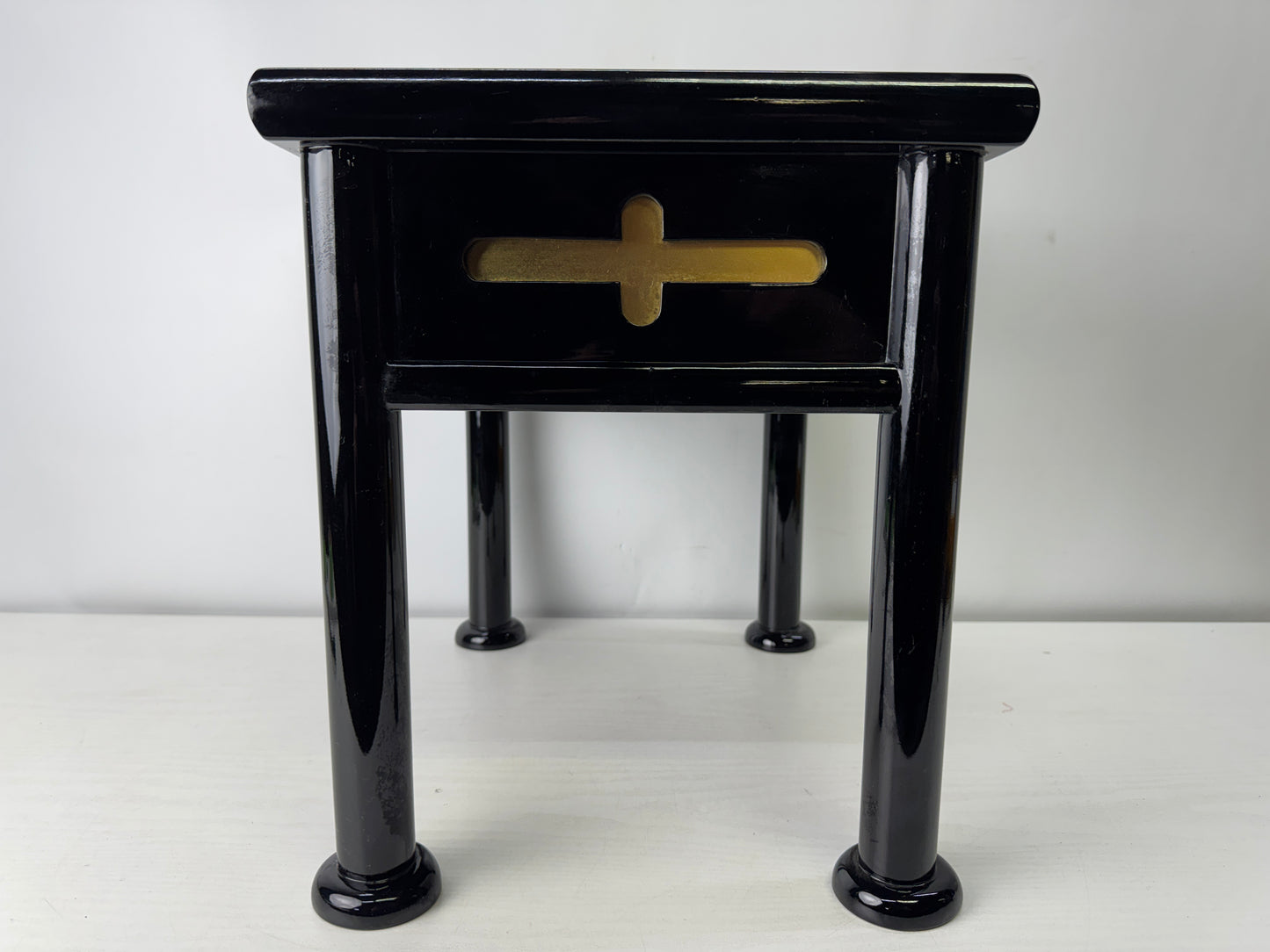 Y10050 Buddhist Altar Equipment Sutra desk Tatami mat top Japan antique Buddhism