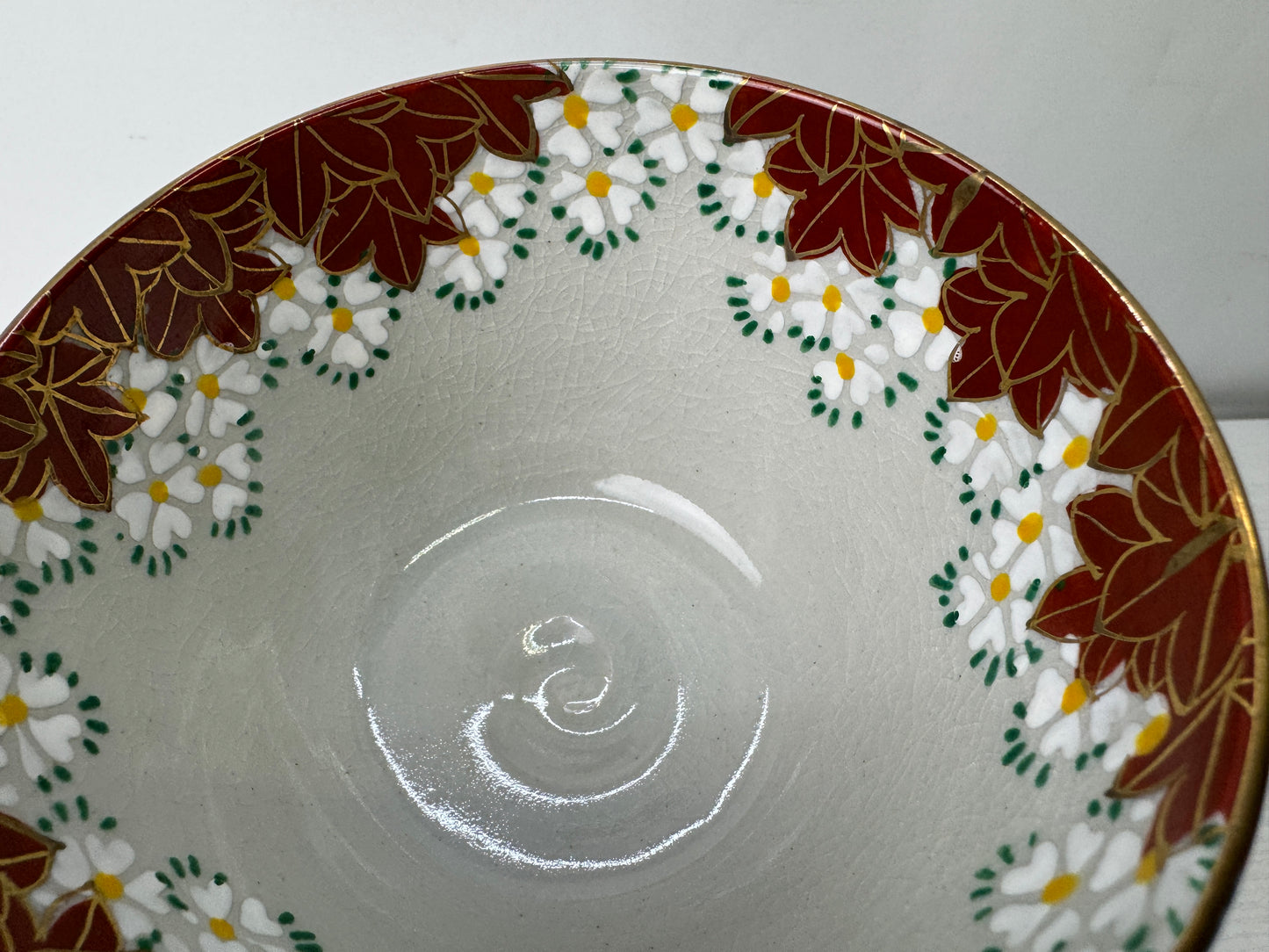Y10057 CHAWAN Inuyama-ware bowl signed box Japan antique tea ceremony pottery