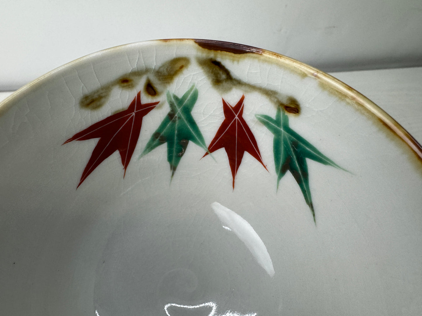 Y10058 CHAWAN Inuyama-ware bowl signed box Japan antique tea ceremony pottery