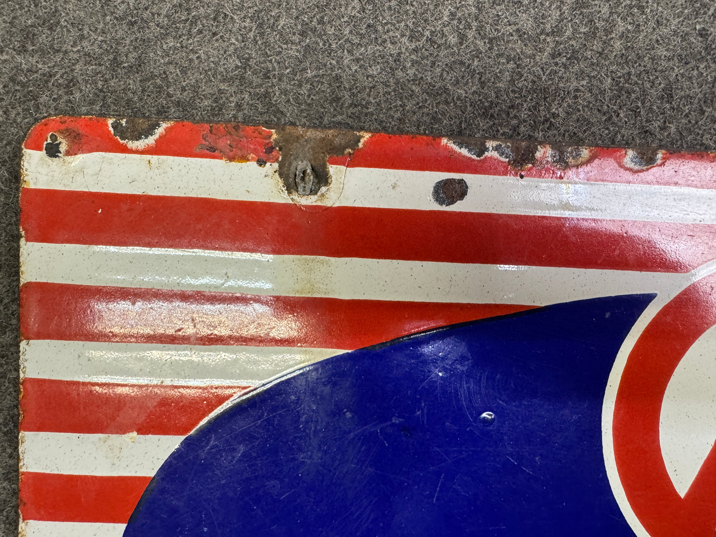 Y10082 SIGNBOARD Enamel sign Tabi socks Japan antique wall interior store decor