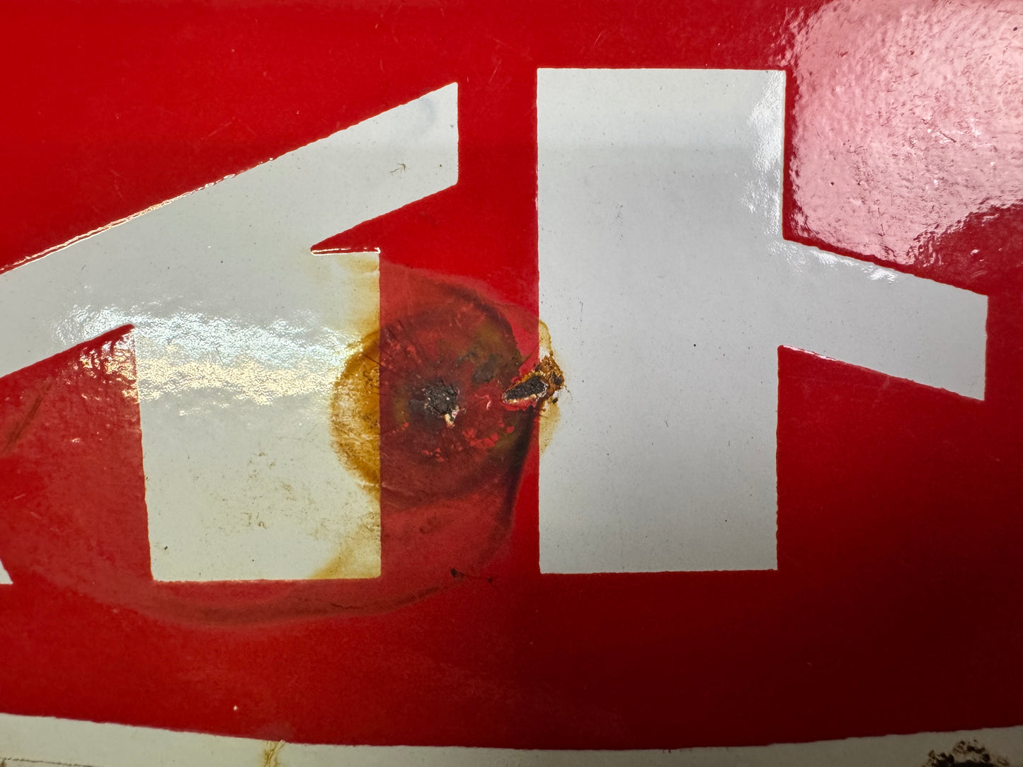 Y10086 SIGNBOARD Enamel sign National Dry Battery Japan antique store interior