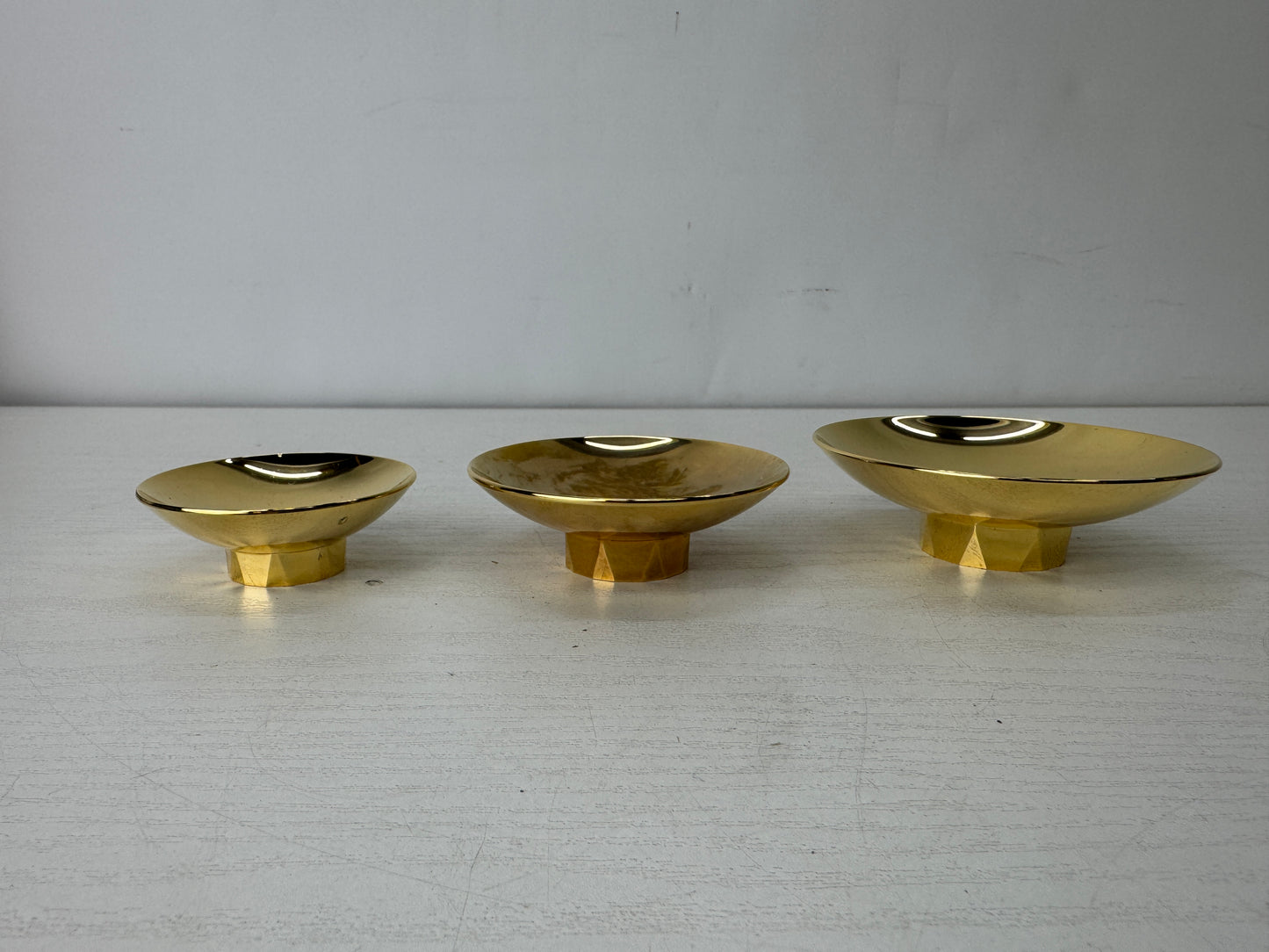 Y10101 CHAWAN 3-tiered Sake cup 24KGP gold plated box Japan antique tableware