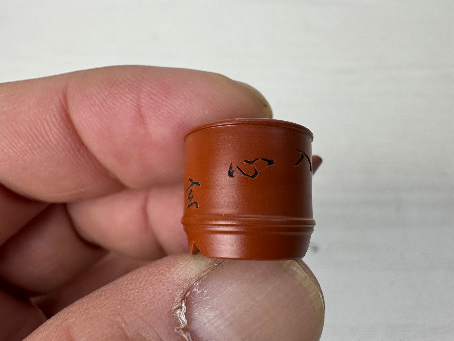 Y10105 KYUSU Tokoname-ware miniature teapot signed box Japan tea ceremony pot