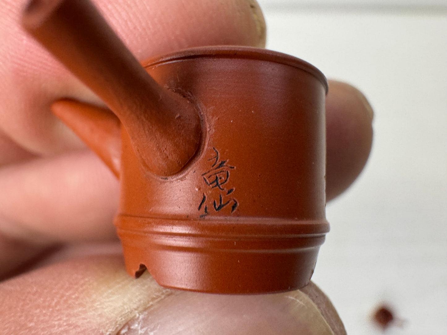 Y10105 KYUSU Tokoname-ware miniature teapot signed box Japan tea ceremony pot