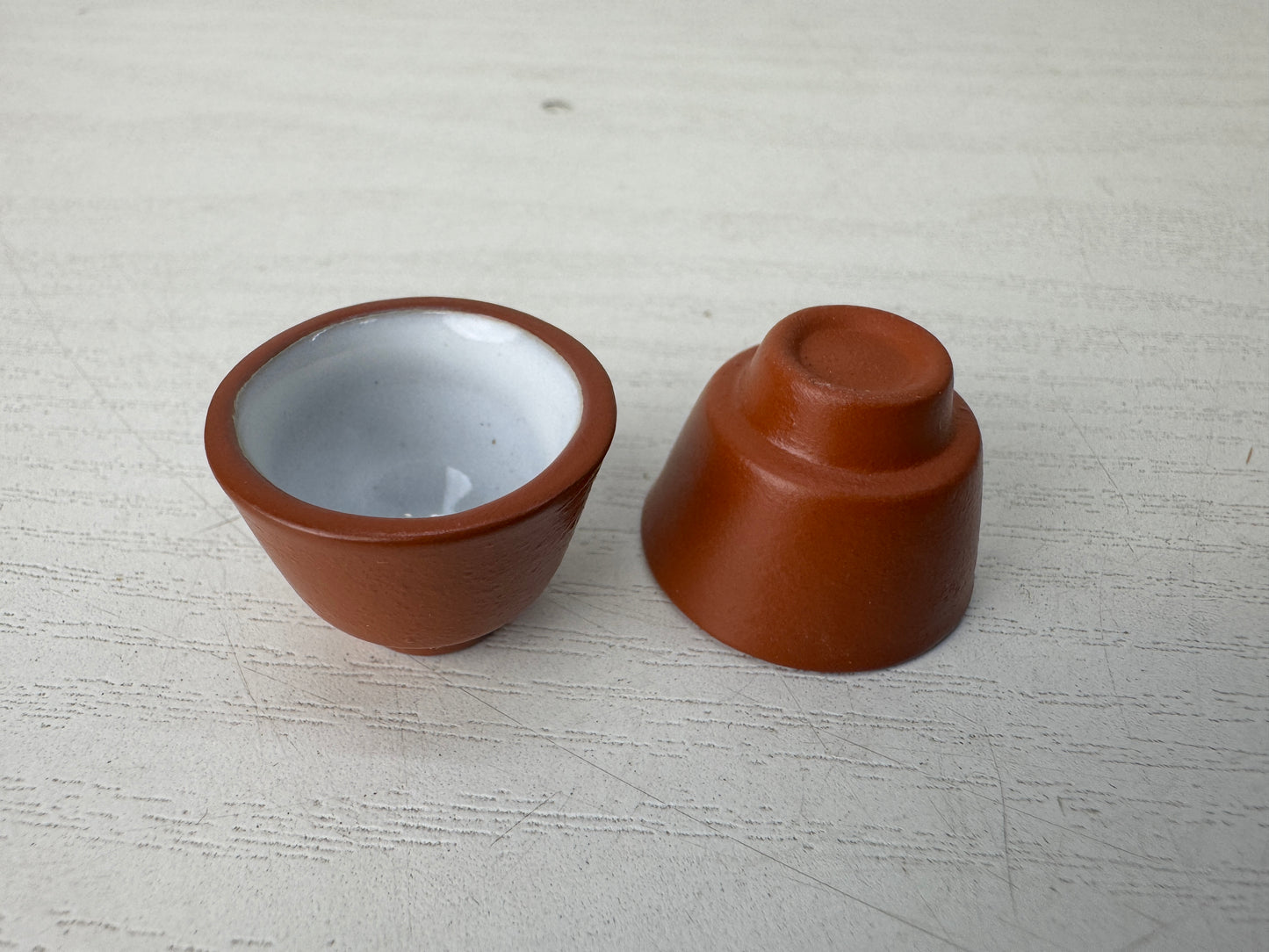 Y10106 KYUSU Tokoname-ware miniature Tea set signed box Japan antique tableware
